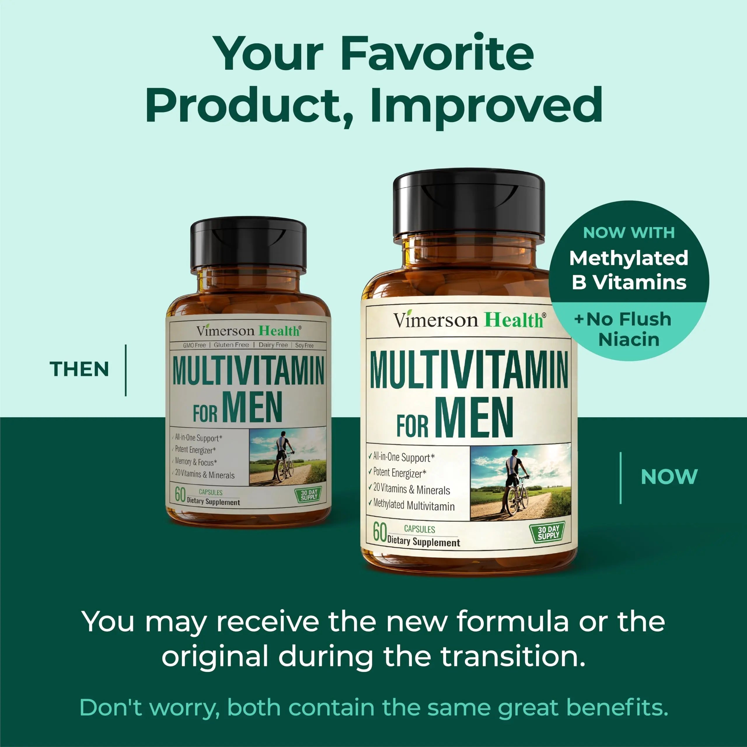 Methylated Multivitamin for Men with Bioavailable Vitamins, Chelated Minerals, Vitamin D, B12, C, A & Zinc for Energy, Focus and Immune Health Vimerson Health buy supplements canada
