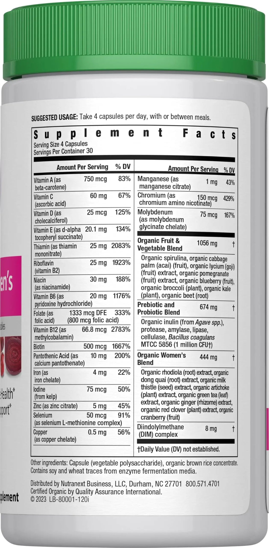 Rainbow Light Multivitamin for Women | 120 Capsules | with Organic Fruits and Vegetables | Vegetarian, Non-GMO Rainbow Light buy supplements canada