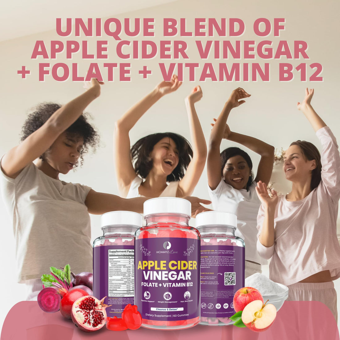 Probiotics for Vaginal Probiotics for Vaginal Odor Control, Balanced PH Levels Plus Apple Cider Vinegar Gummies Mommyz Love buy supplements canada