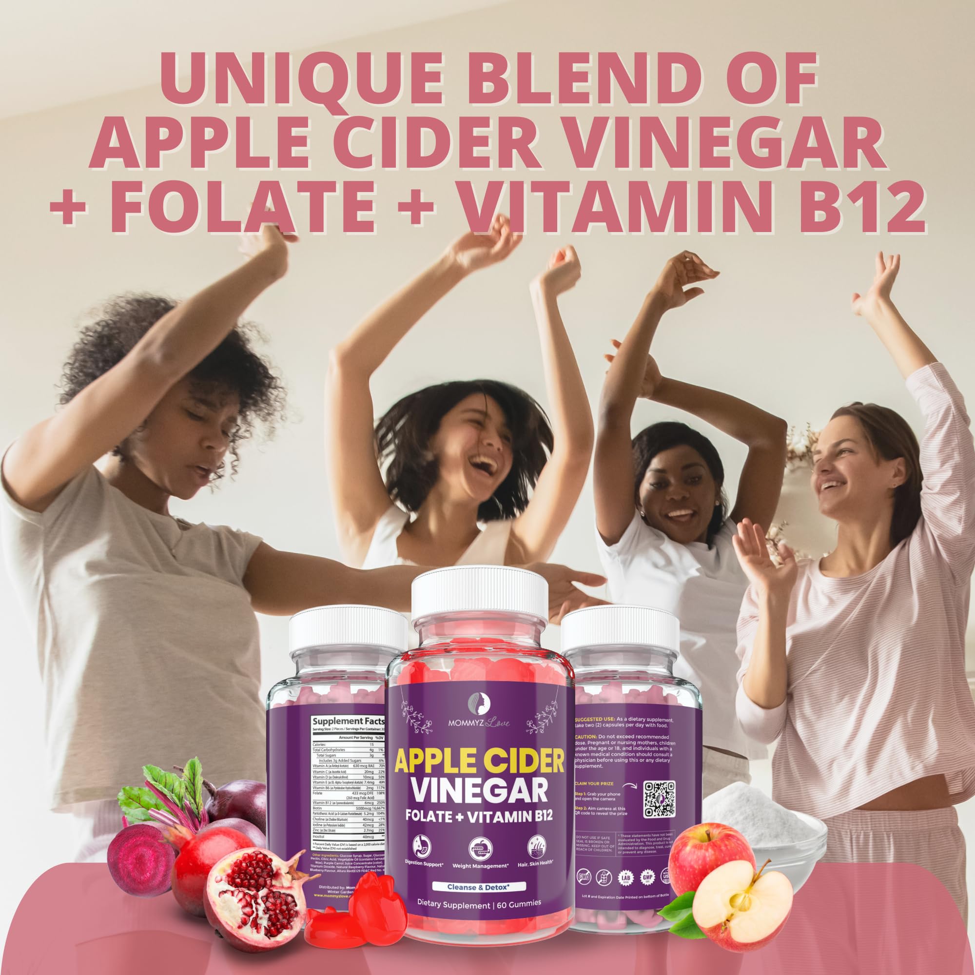 Probiotics for Vaginal Probiotics for Vaginal Odor Control, Balanced PH Levels Plus Apple Cider Vinegar Gummies Mommyz Love buy supplements canada