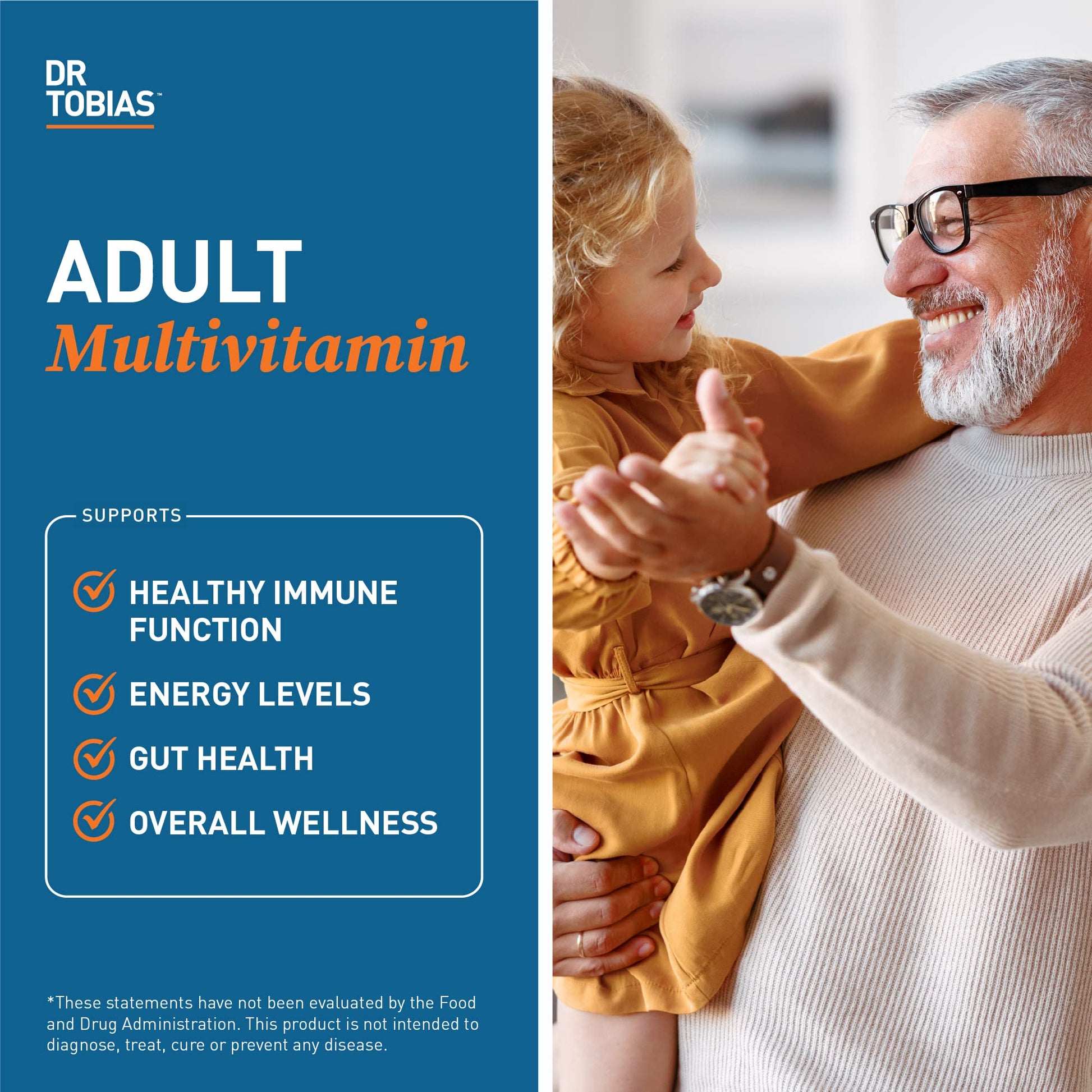 Dr. Tobias Adult Multivitamin for Women & Men, Energy & Immune Support from 42 Fruits Dr. Tobias buy supplements canada