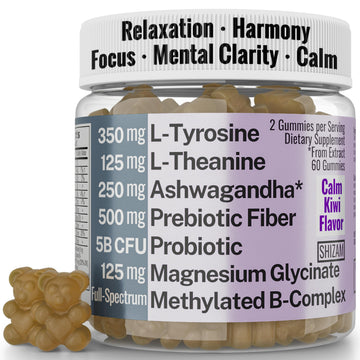L-Tyrosine L-Theanine Methylated Vitamin B Complex Magnesium Glycinate Probiotic Fiber for Kids Adults Men Women w. Chicory Root Inulin 5-MTHF B12 P5P B6 B9 B5 B3 Powder Capsule Pill Supplement Alt SHIZAM buy supplements canada