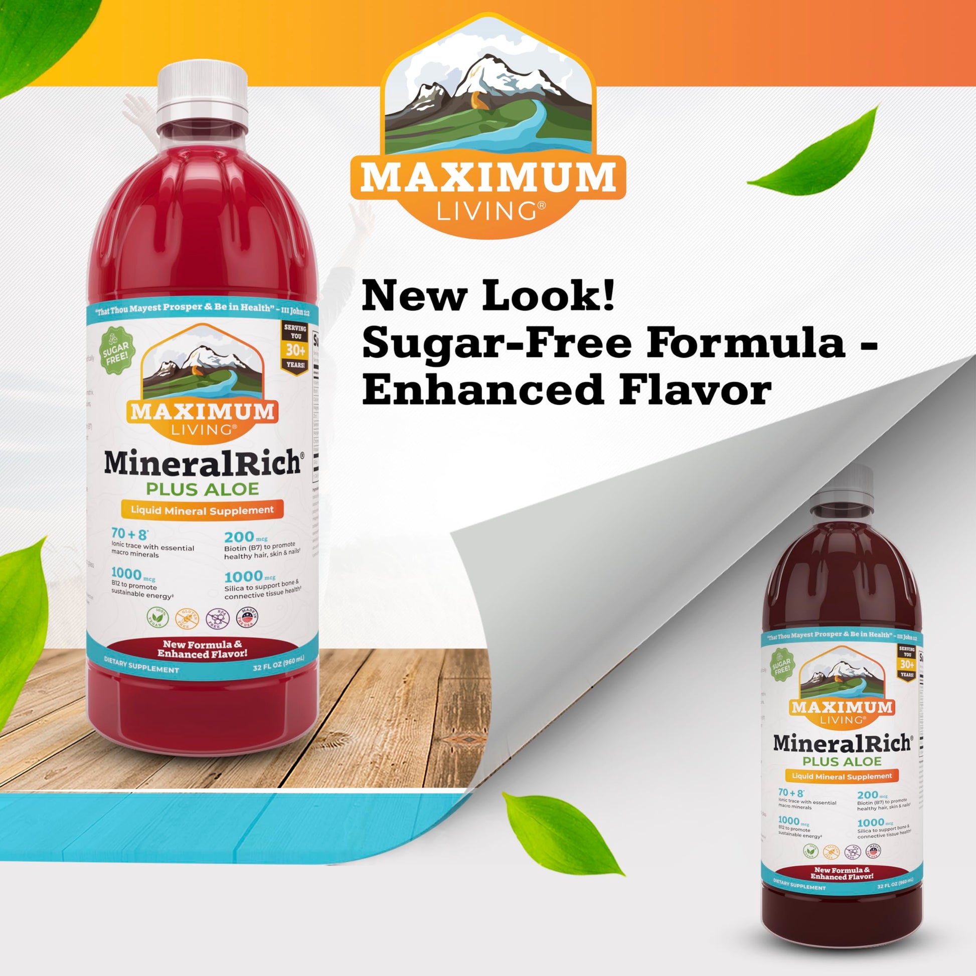 Maximum Living MineralRich Minerals Supplement with Aloe - Liquid Blend of Vitamins and Trace Minerals - 32 oz Maximum Living buy supplements canada
