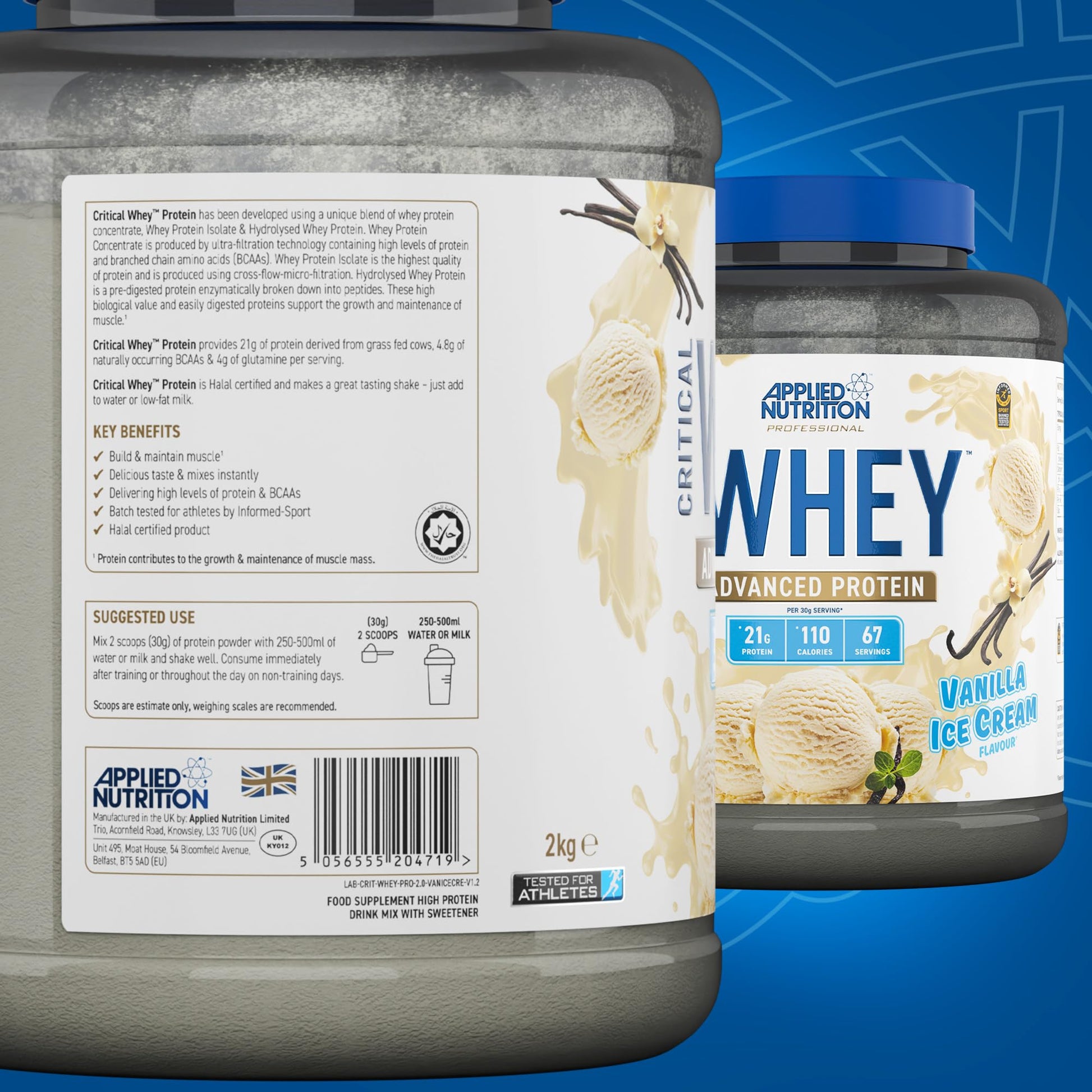 Applied Nutrition Critical Whey Protein Powder 2kg - High Protein Powder, Protein Milkshake Applied Nutrition buy supplements canada