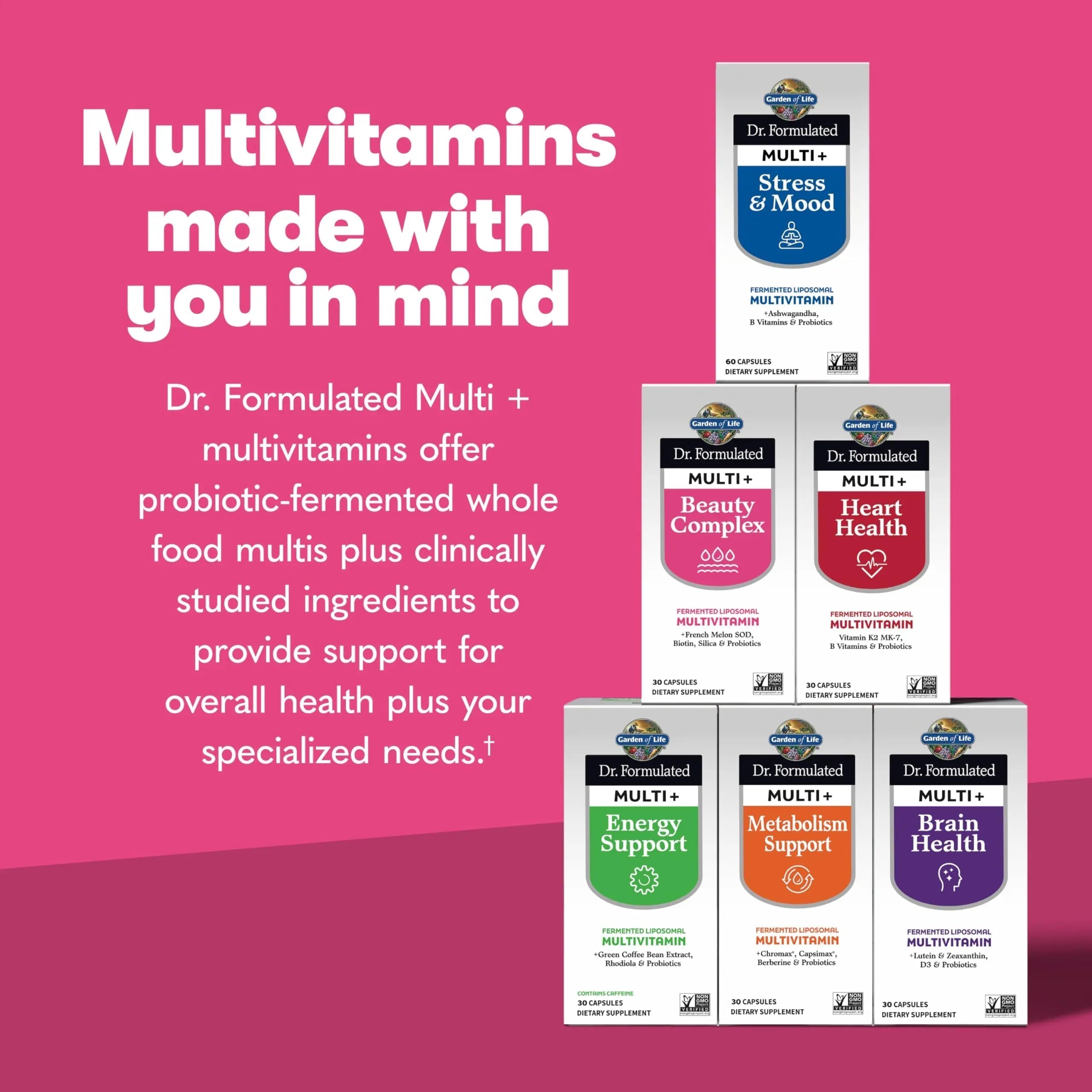 Garden of Life Dr Formulated Multi+ Beauty Complex Fermented Liposomal Multivitamin Plus Hair Skin and Nails Vitamins, French Melon SOD Garden of Life buy supplements canada