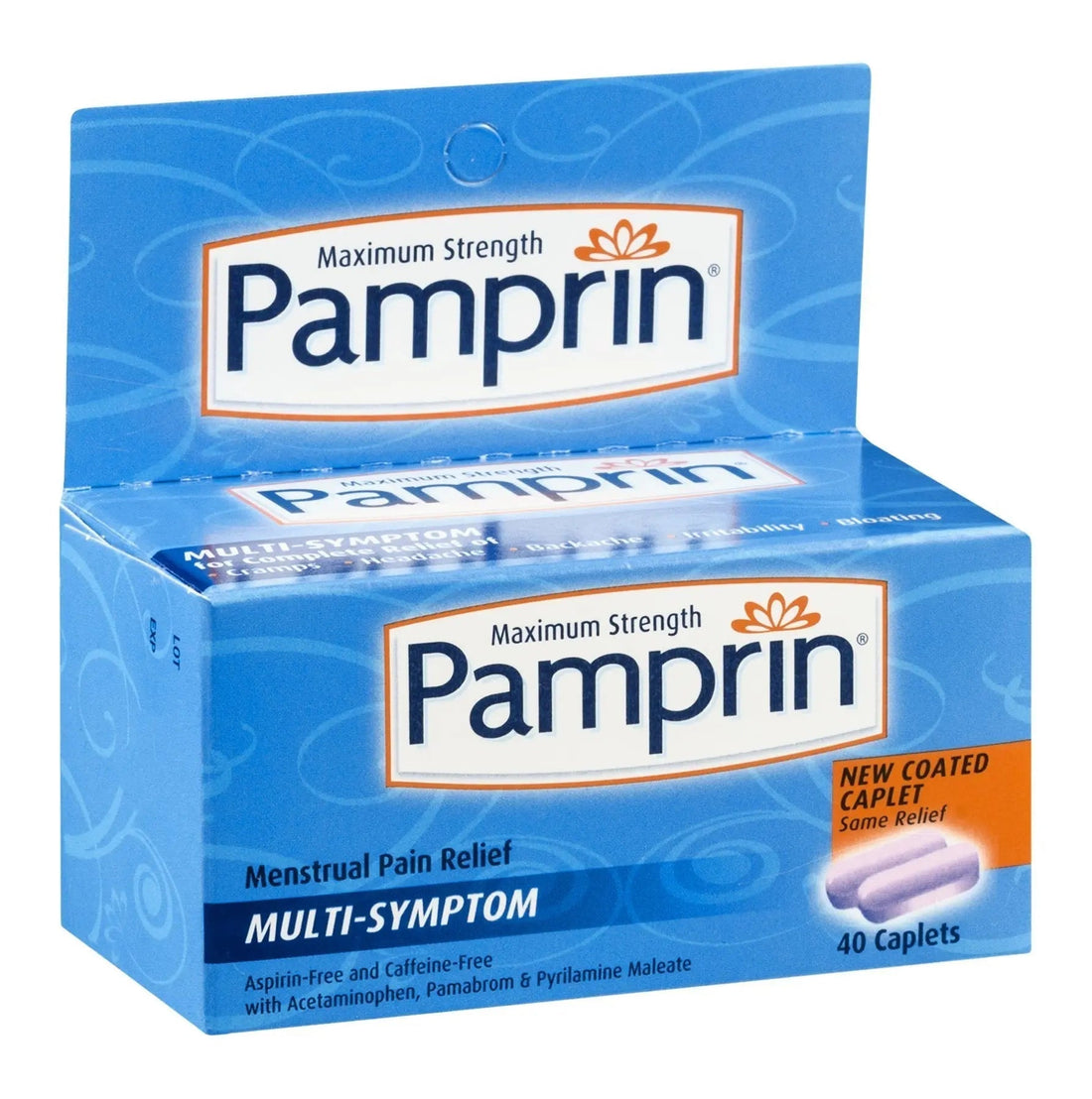 Pamprin Maximum Strength Multi-Symptom Menstrual Relief Tablets, 40-Count Boxes (Pack of 3) Pamprin buy supplements canada