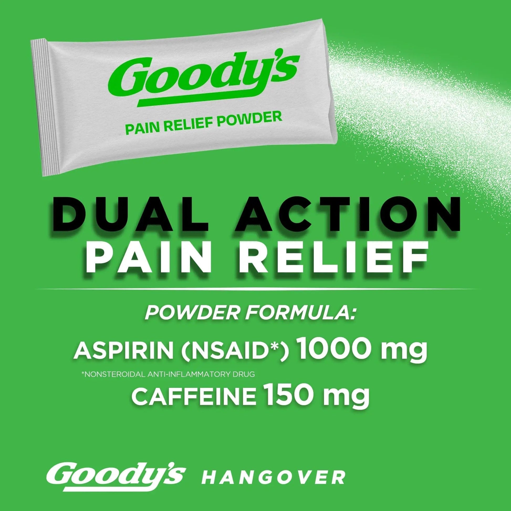 Goody's Hangover Relief Powder, Dual Action Fast Headache Pain Relief with Aspirin and Caffeine, Berry Citrus Flavor, 16 Count Goody's buy supplements canada