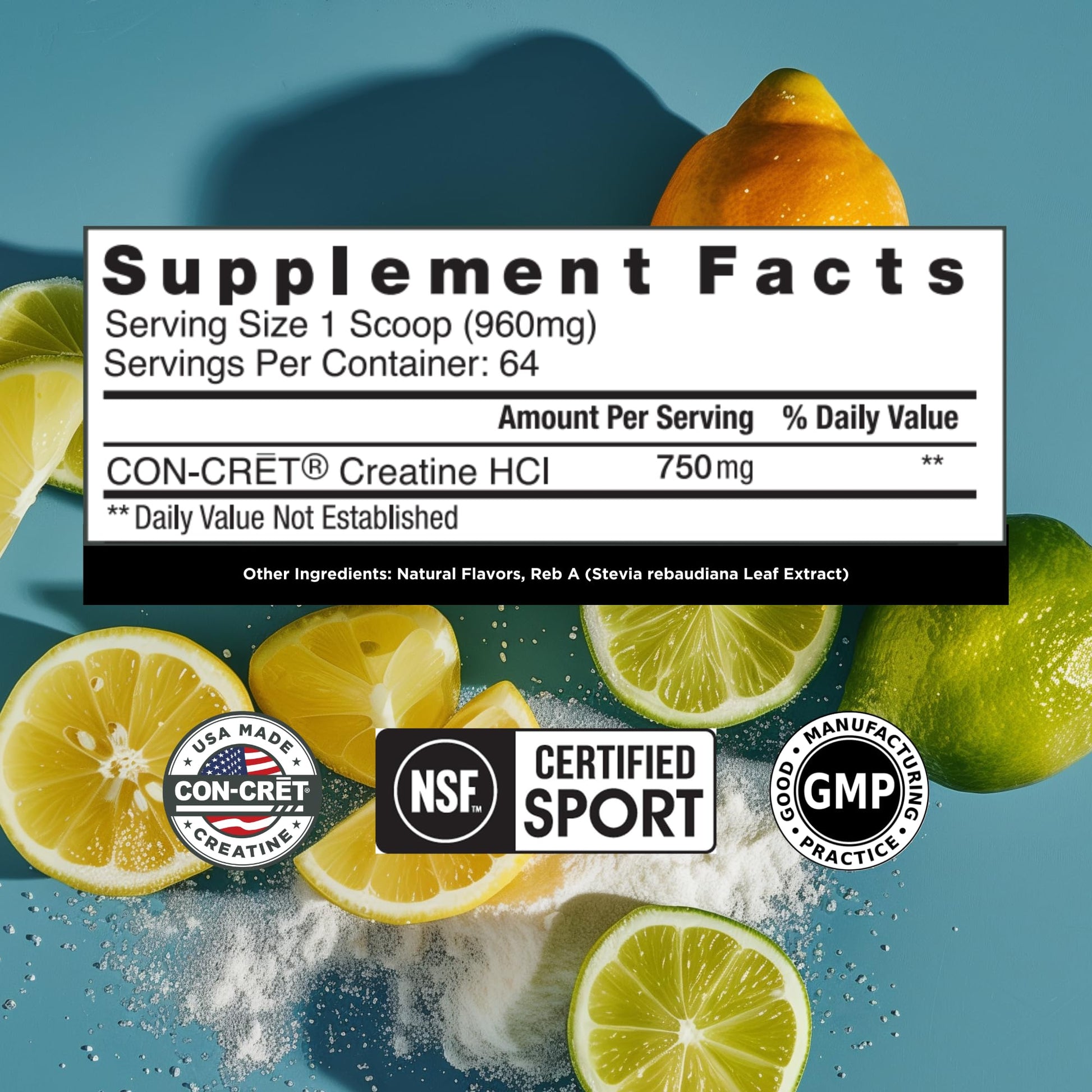 CON-CRET Creatine HCl Powder | Muscle, Cognitive, Cellular Energy Support | No Bloating or Cramps | USA Made & NSF Certified CON-CRET buy supplements canada