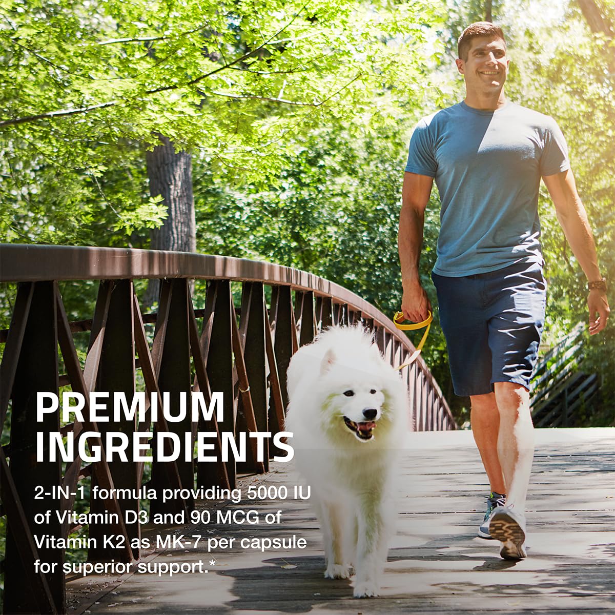 Bronson Vitamin K2 D3 (MK7) Supplement Non-GMO Formula Vitamin D3 5000IU (125 mcg) & 90 mcg K2 MK-7 Bronson buy supplements canada