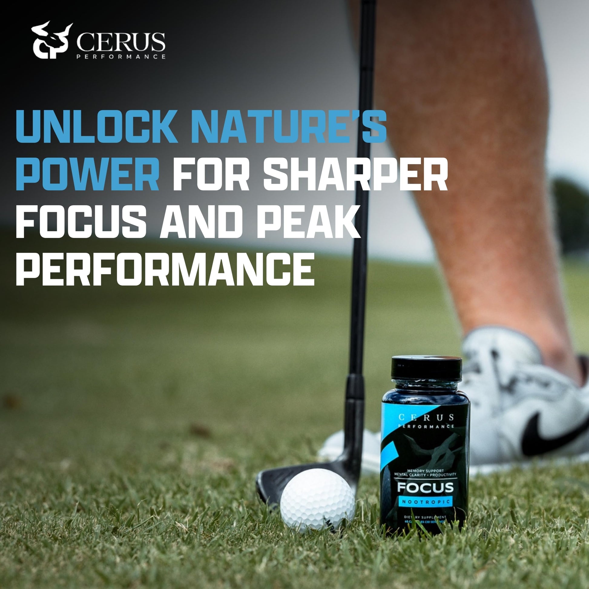 Cerus Performance Focus Nootropic Supplement - Enhances Mental Clarity, Boosts Memory & Cognitive Function, Improves Alertness - Ideal for Athletes & Fitness Enthusiasts - 60 Capsules Cerus buy supplements canada