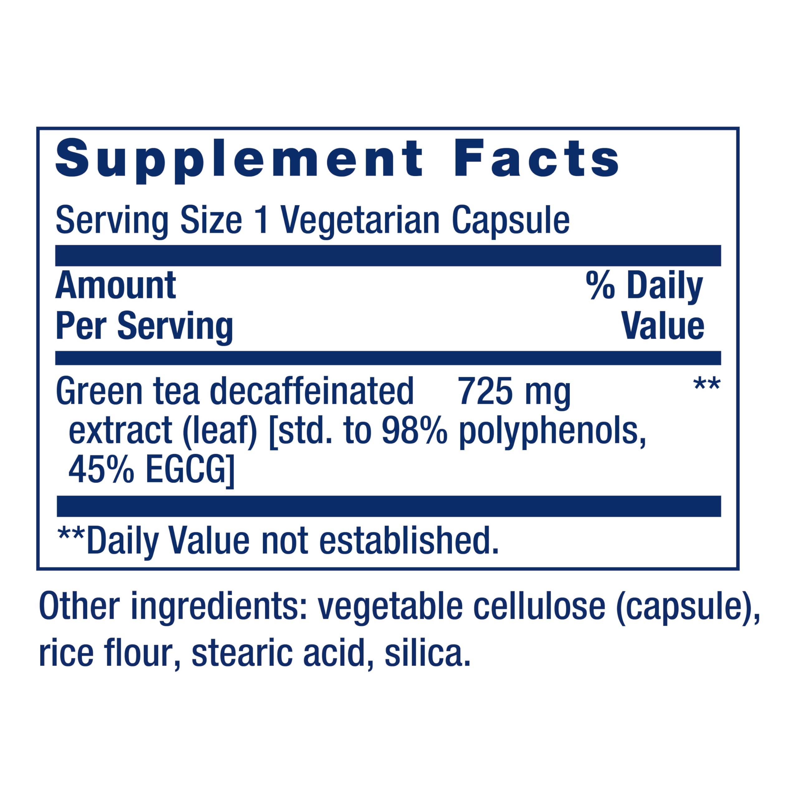Life Extension Decaffeinated Mega Green Tea Extract – Polyphenol-Rich, Cell Health Life Extension buy supplements canada