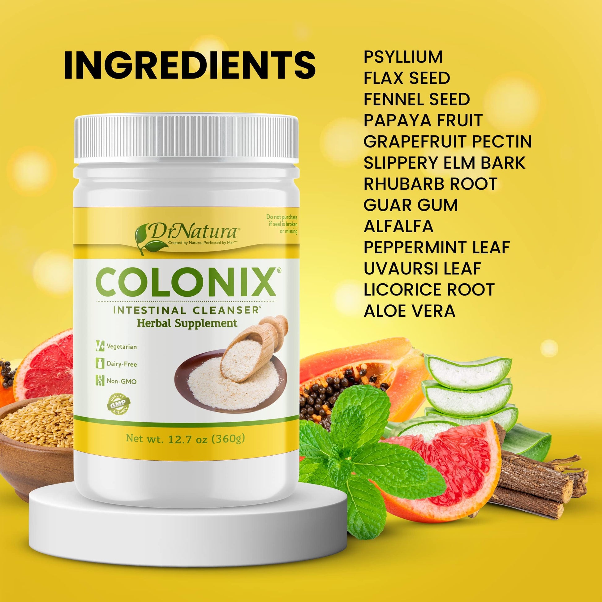 Dr Natura Colonix Intestinal Cleanser, All-Natural Daily Fiber, Colon Detox and Cleanse DrNatura buy supplements canada