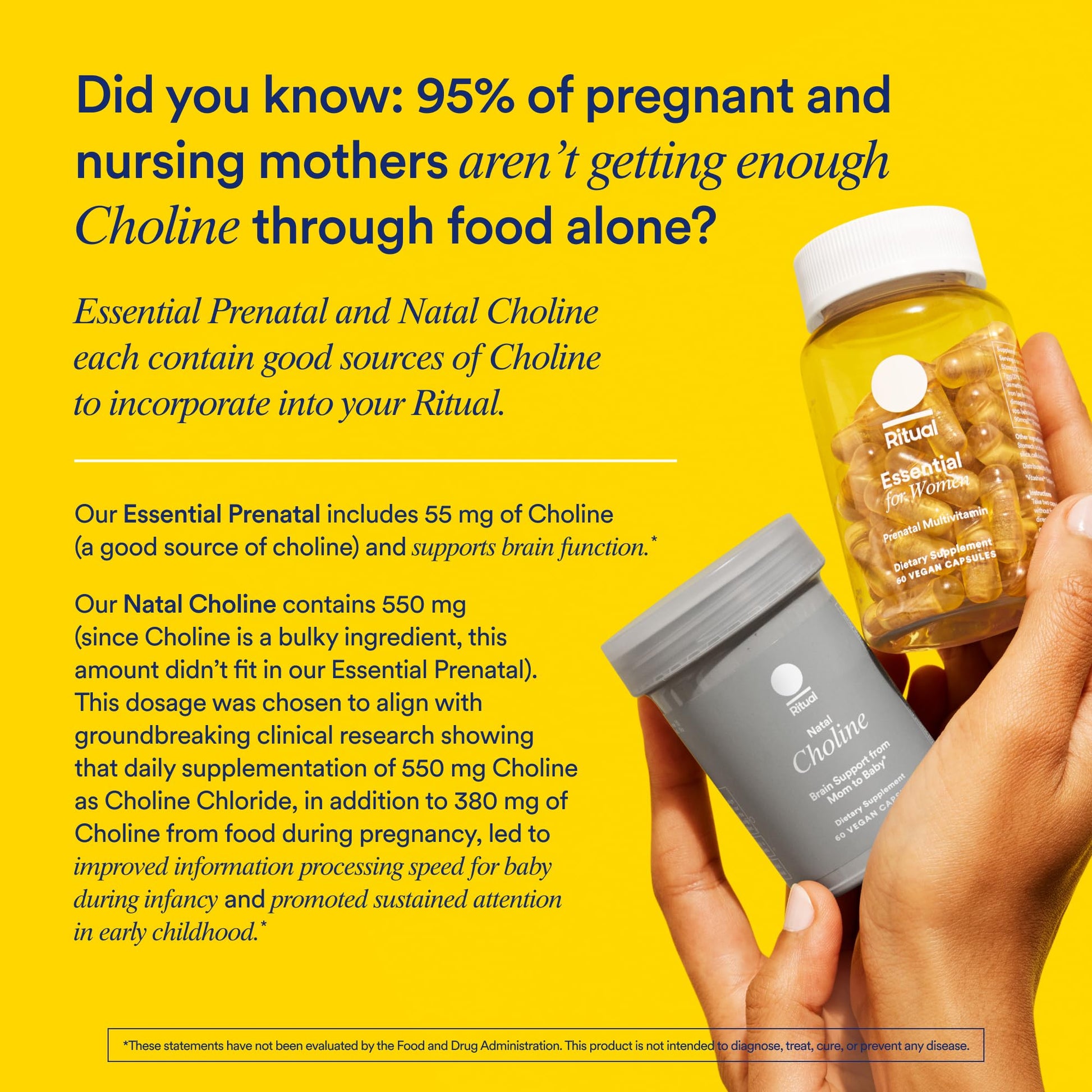 Ritual Prenatal Multivitamin for Women - Key Essential Vitamins and Minerals to Support Mom and Baby During Pregnancy* - Folate, Choline, Omega-3 DHA, Iron Ritual buy supplements canada
