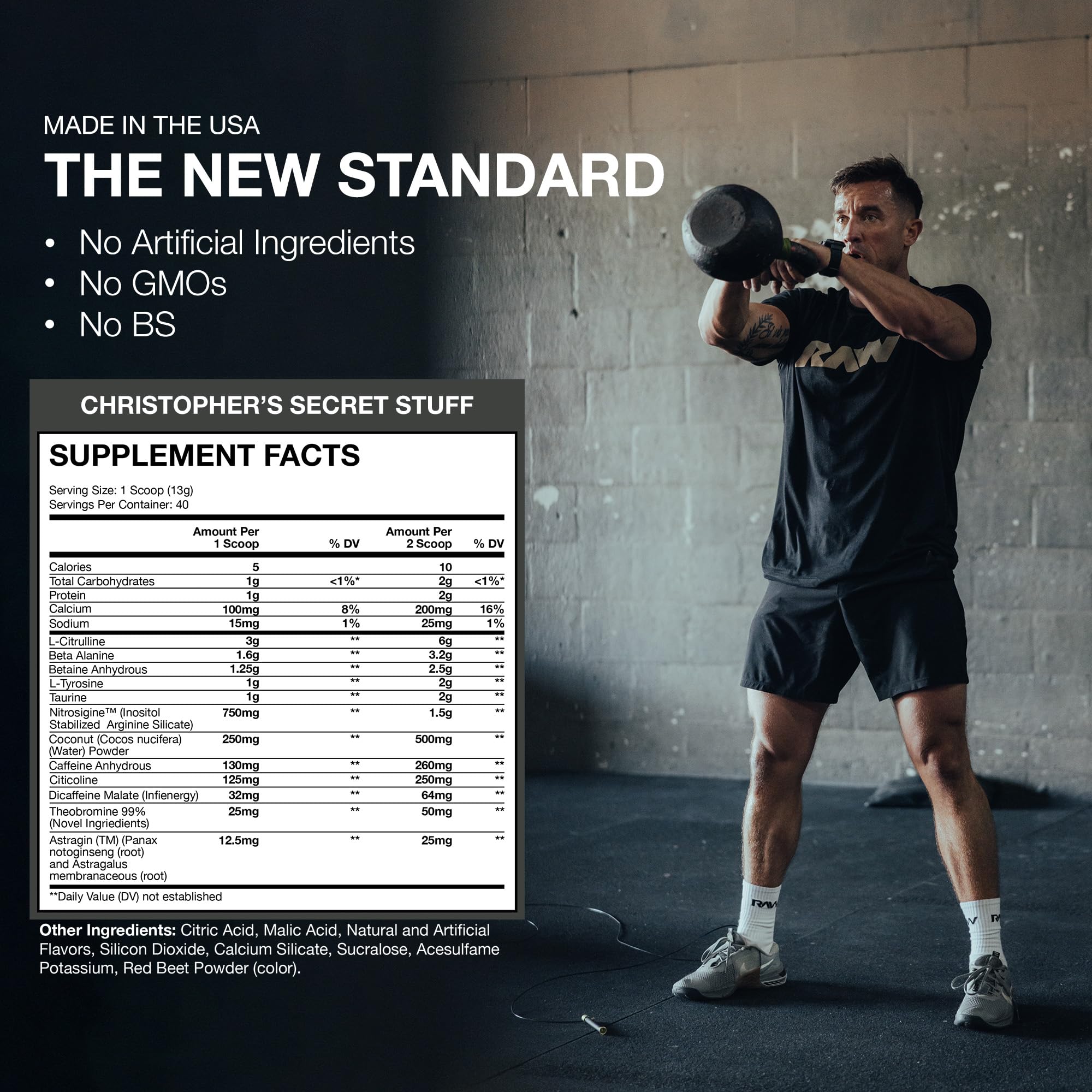 RAW Christopher's Secret Stuff Pre Workout Powder, Thavage (Tastes Like Winning) - Chris Bumstead CBUM Preworkout Supplement for Men & Women - Working Out, Hydration & Energy - 40 Servings RAW buy supplements canada