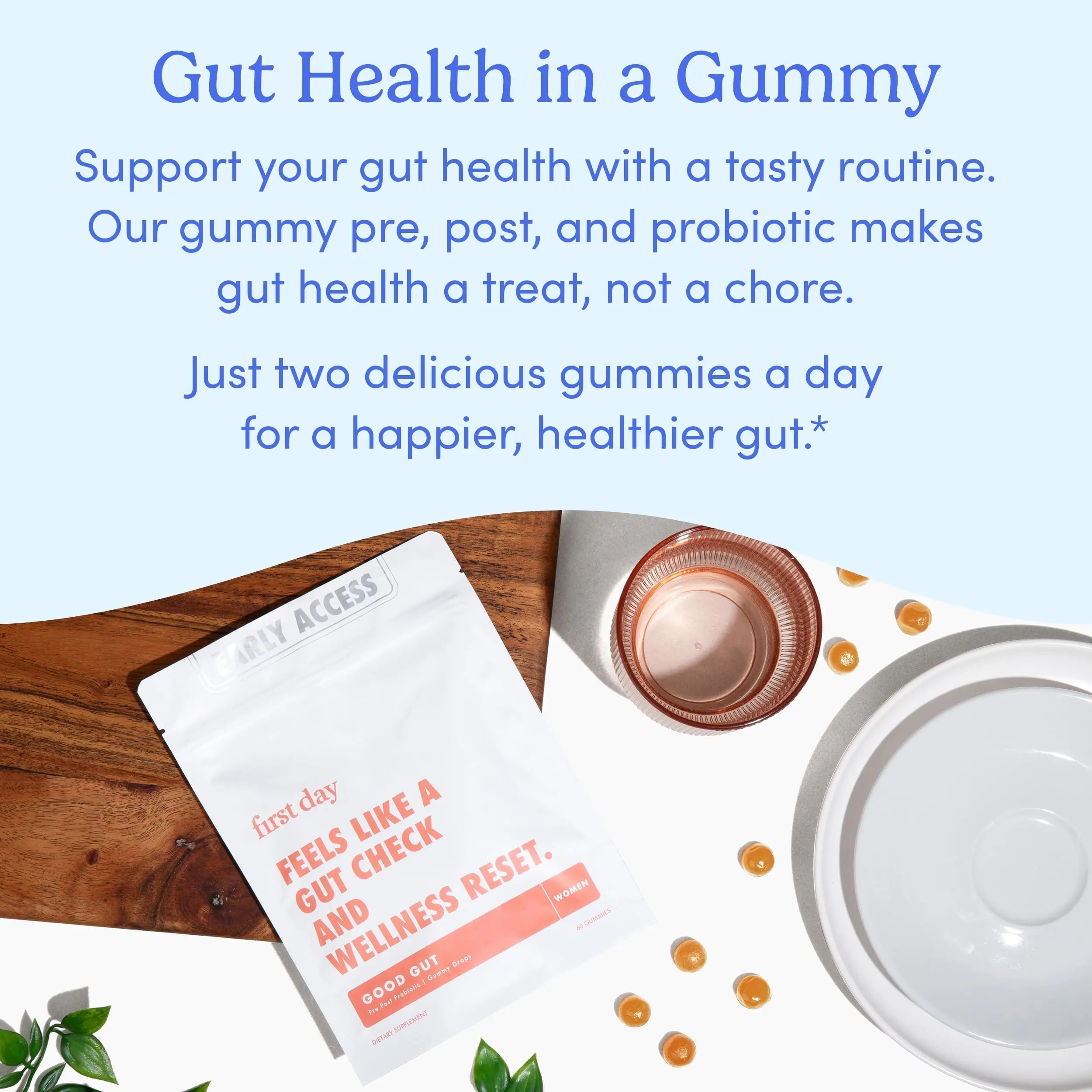FIRST DAY Women’s Good Gut Tribiotic Gummies – 3-in-1 Prebiotic, Probiotic & Postbiotic Supplement – Supports Immune Function and Digestive FIRST DAY buy supplements canada