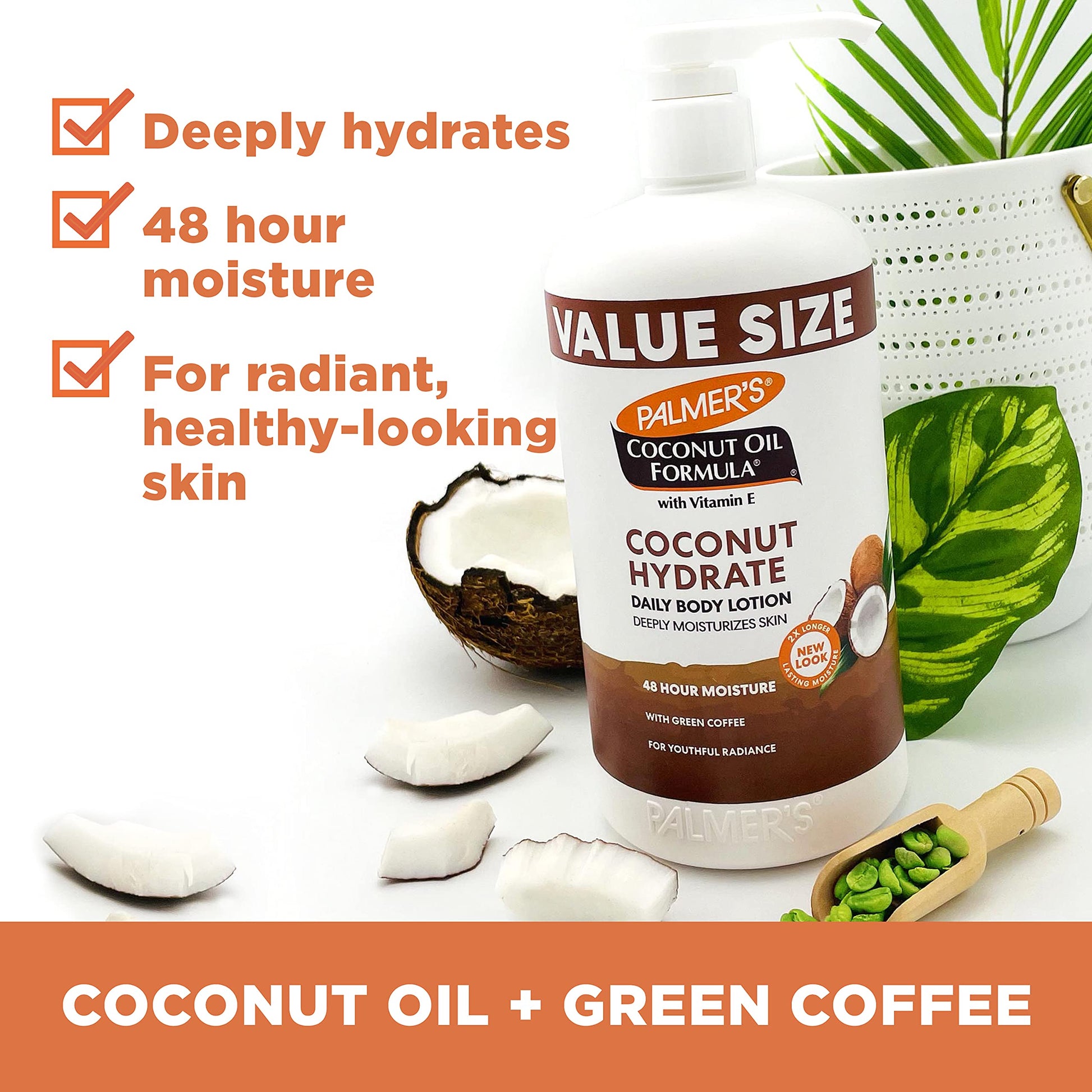 Palmer's Coconut Oil Formula Body Lotion for Dry Skin, Hand & Body Moisturizer with Green Coffee Extract & Vitamin E Palmer's buy supplements canada
