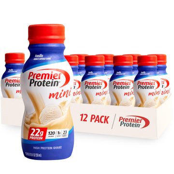 Premier Protein Shake MINIs, Vanilla, 22g Protein, 120 Calories, 1g Sugar, 8.75fl oz Premier Protein buy supplements canada