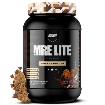 REDCON1 MRE Lite Whole Food Protein Powder, Oatmeal Chocolate Chip - Low Carb REDCON1 buy supplements canada
