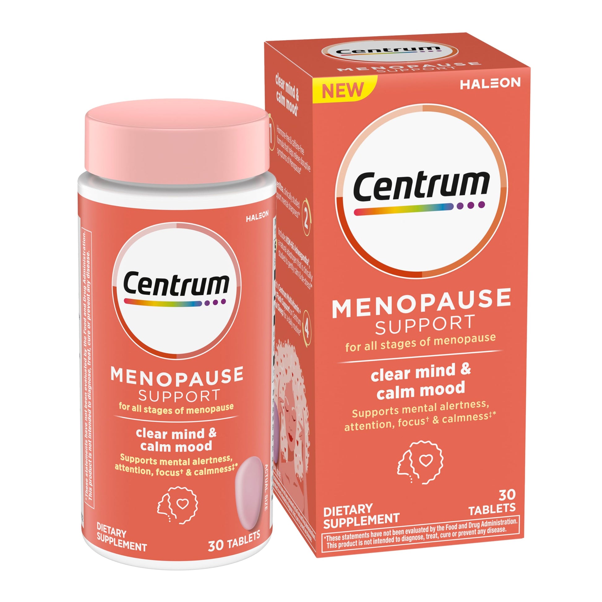 Centrum Clear Mind and Calm Mood Menopause Support Tablets, with Clinically Studied enXtra, 30 Count Centrum buy supplements canada