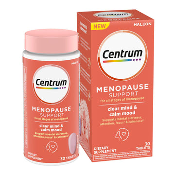 Centrum Clear Mind and Calm Mood Menopause Support Tablets, with Clinically Studied enXtra, 30 Count Centrum buy supplements canada