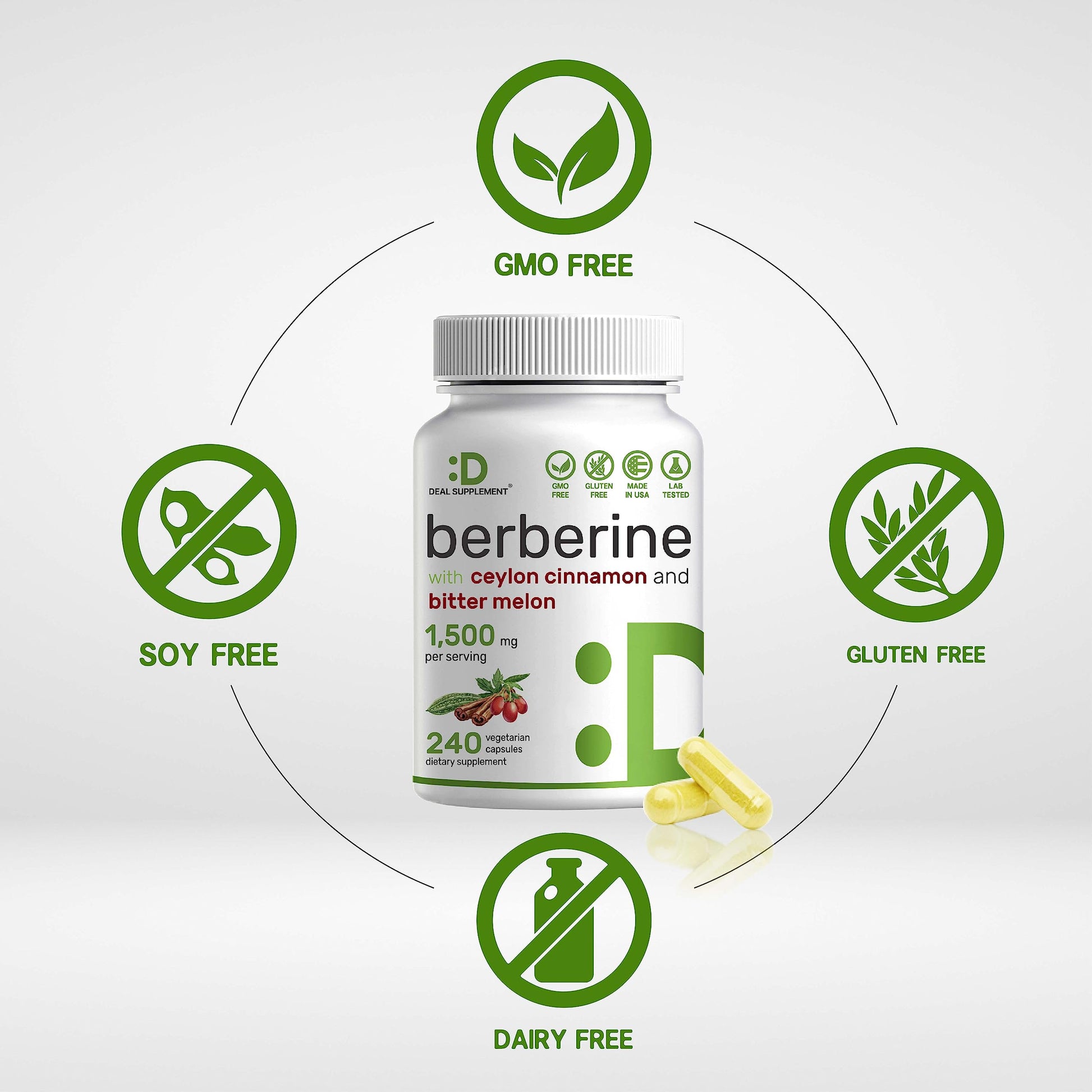 Berberine Supplement 500mg Per Capsule (1500mg Per Serving) | 240 Veggie Capsules DEAL SUPPLEMENT buy supplements canada