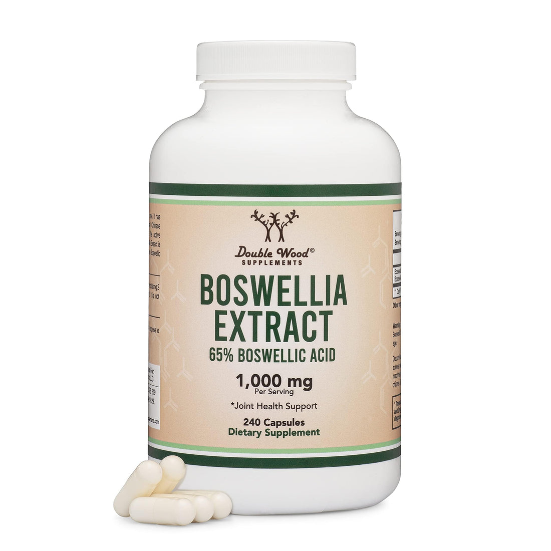 Boswellia Serrata - 240 Capsules (Max Strength 1,000mg of 65% Boswellic Acid Extract) Boswellia Extract Capsules (Joint Support Supplement for Joint Health) Third Party Tested by Double Wood Double Wood Supplements buy supplements canada
