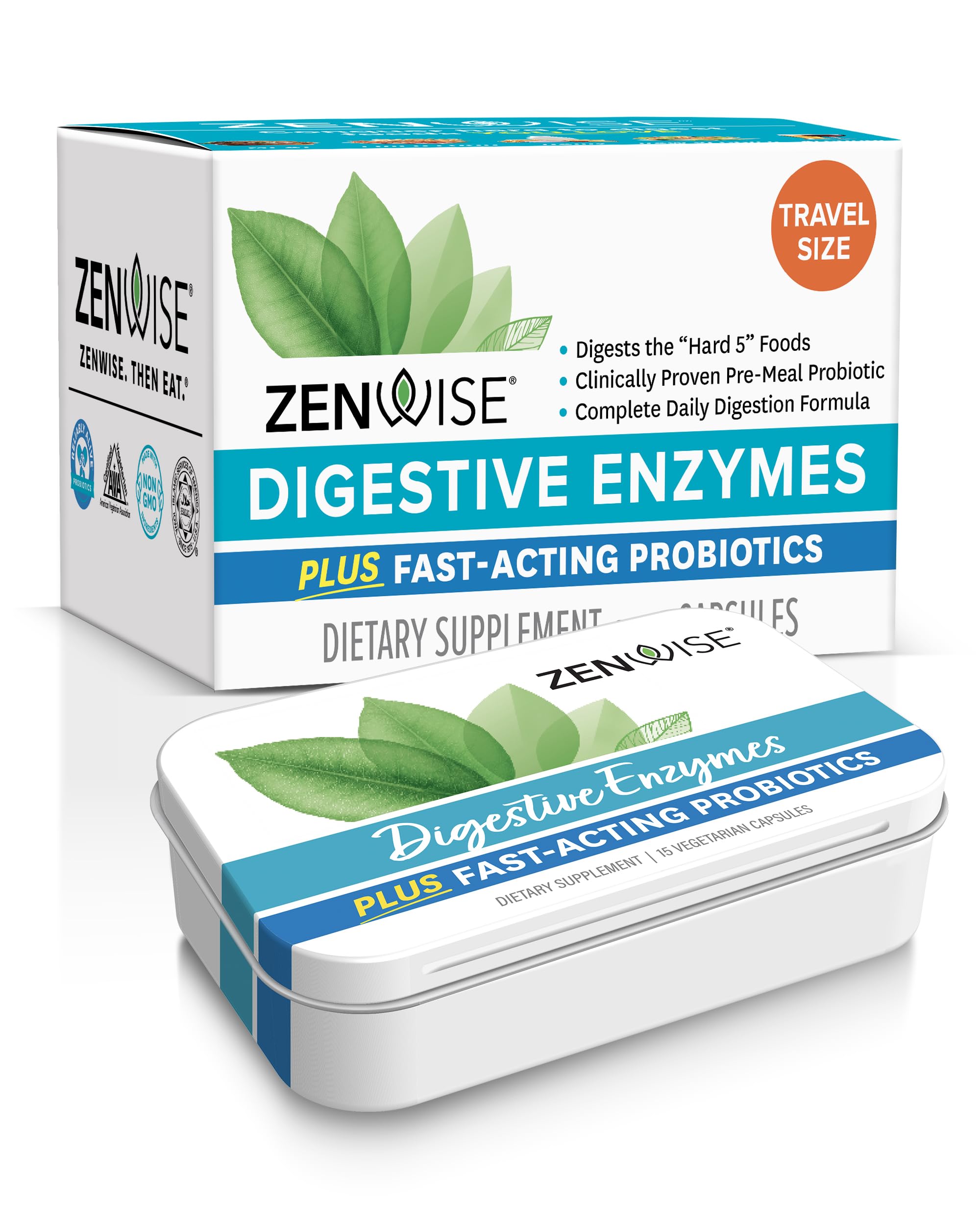 Zenwise Digestive Enzymes - Probiotic Multi Enzymes with Probiotics, 15 Ct Zenwise Health buy supplements canada