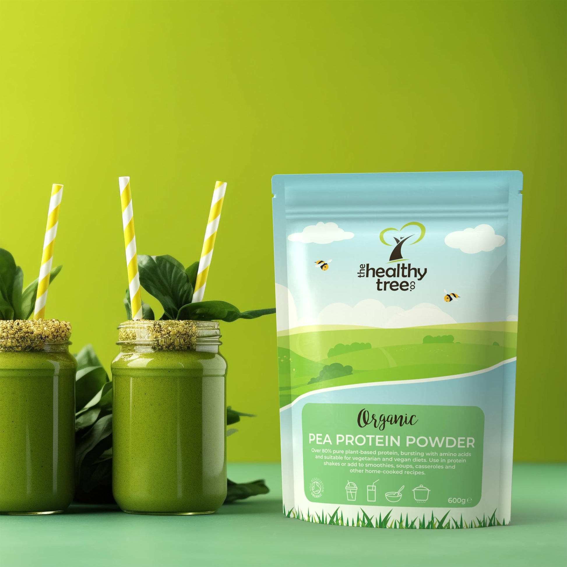 Organic Pea Protein Powder - European Vegan Protein Powder by TheHealthyTree Company TheHealthyTree Company buy supplements canada