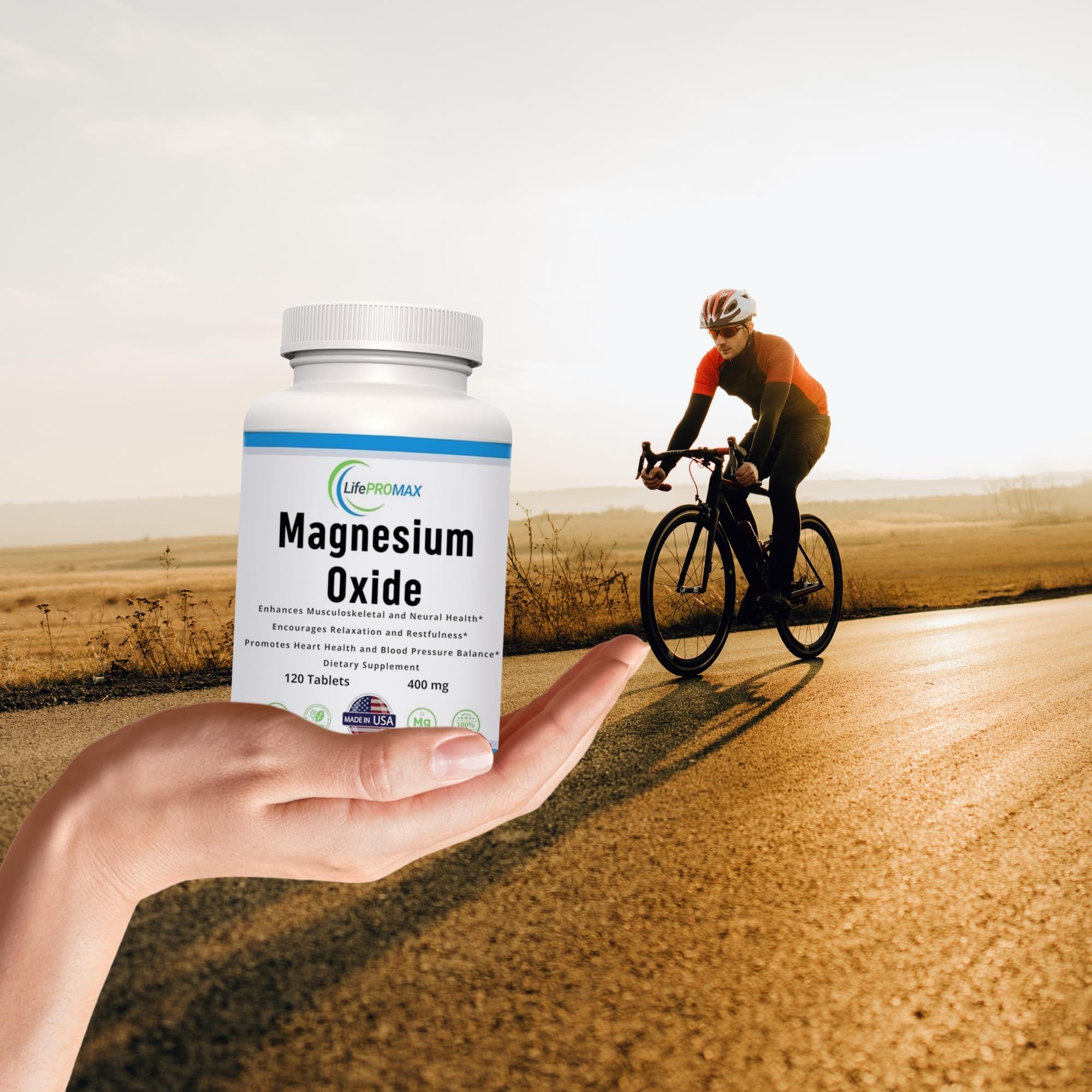 Magnesium 400mg [High Potency] Supplement – Magnesium Oxide for Immune Support, Muscle Recovery, Leg Cramps and Relaxation 120 Tablets LifePROMAX buy supplements canada