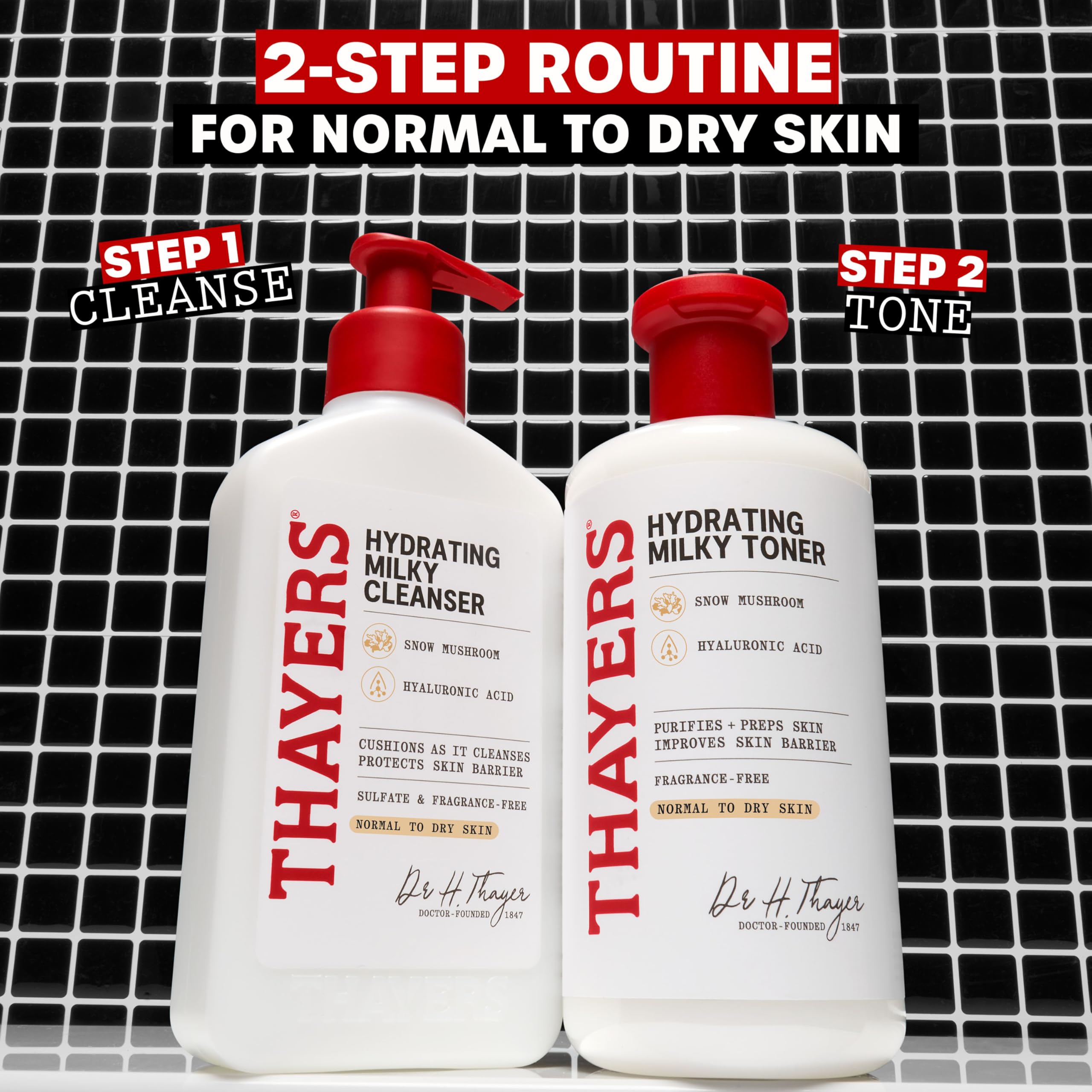 Thayers Milky Hydrating Face Cleanser with Snow Mushroom and Hyaluronic Acid, Dermatologist Recommended Gentle Facial Wash and Hydrating Skincare THAYERS buy supplements canada