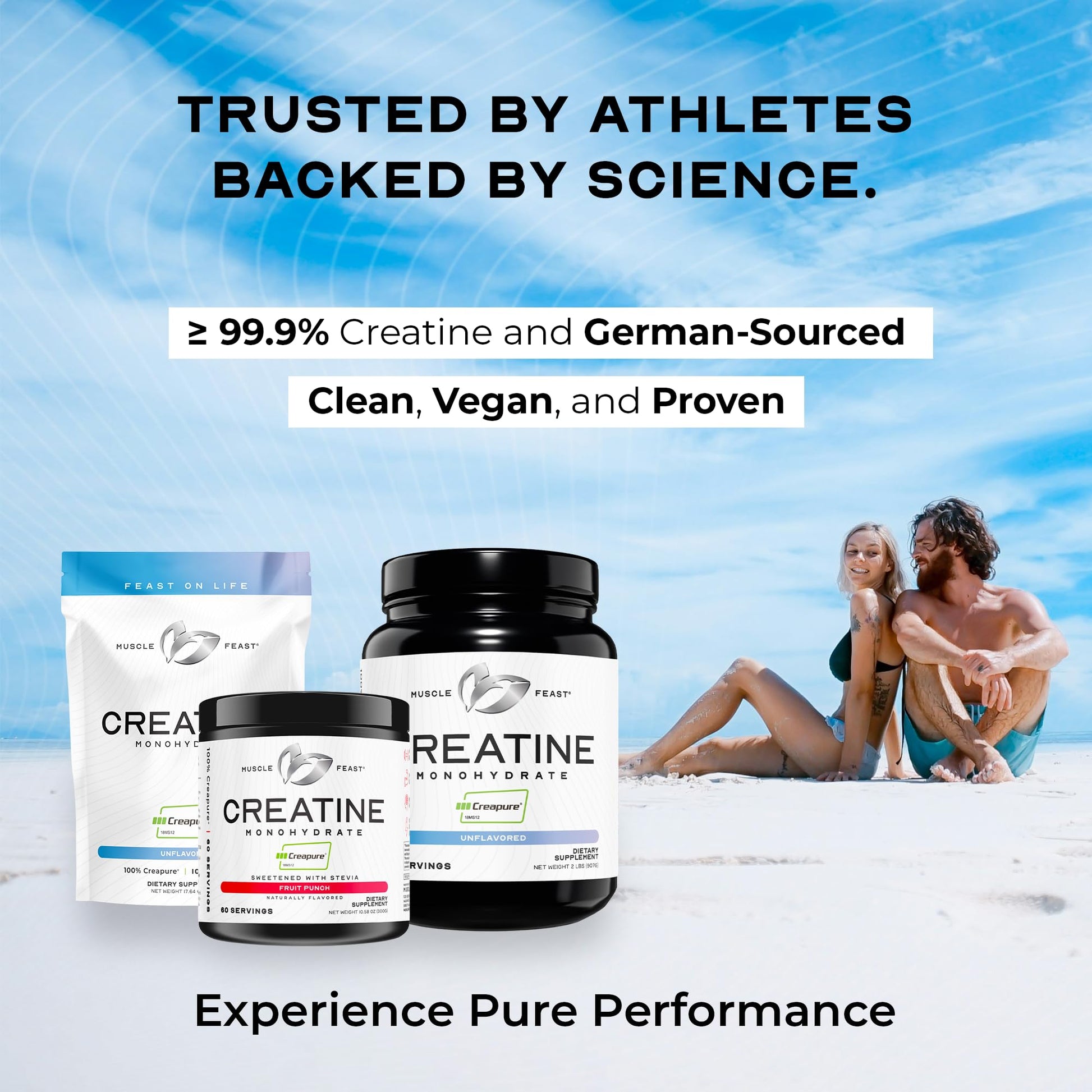 Muscle Feast Creapure Creatine Monohydrate Powder, Vegan Keto Friendly Gluten-Free, Mass Gainer, Muscle Recovery Supplement and Trusted Creatine for Muscle Growth, Muscle Feast buy supplements canada