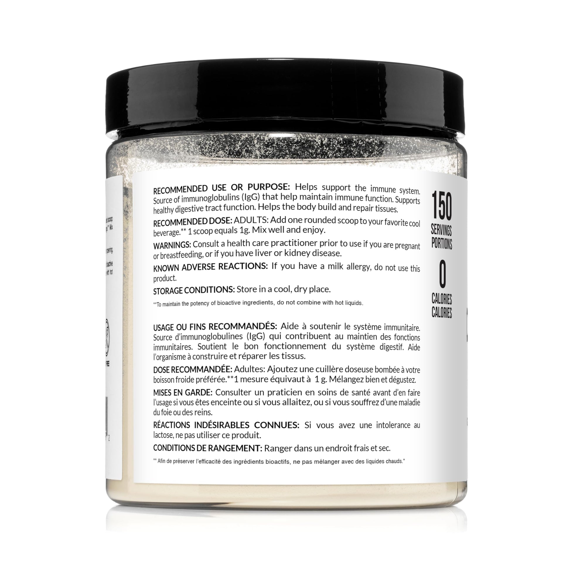 NAKED Colostrum Powder – 100% Grass-Fed Bovine Colostrum Supplement from US Farms | Tested at 20%+ IgG | Gut Health, Immunity, Recovery & Skin Support - 150 Servings NAKED buy supplements canada