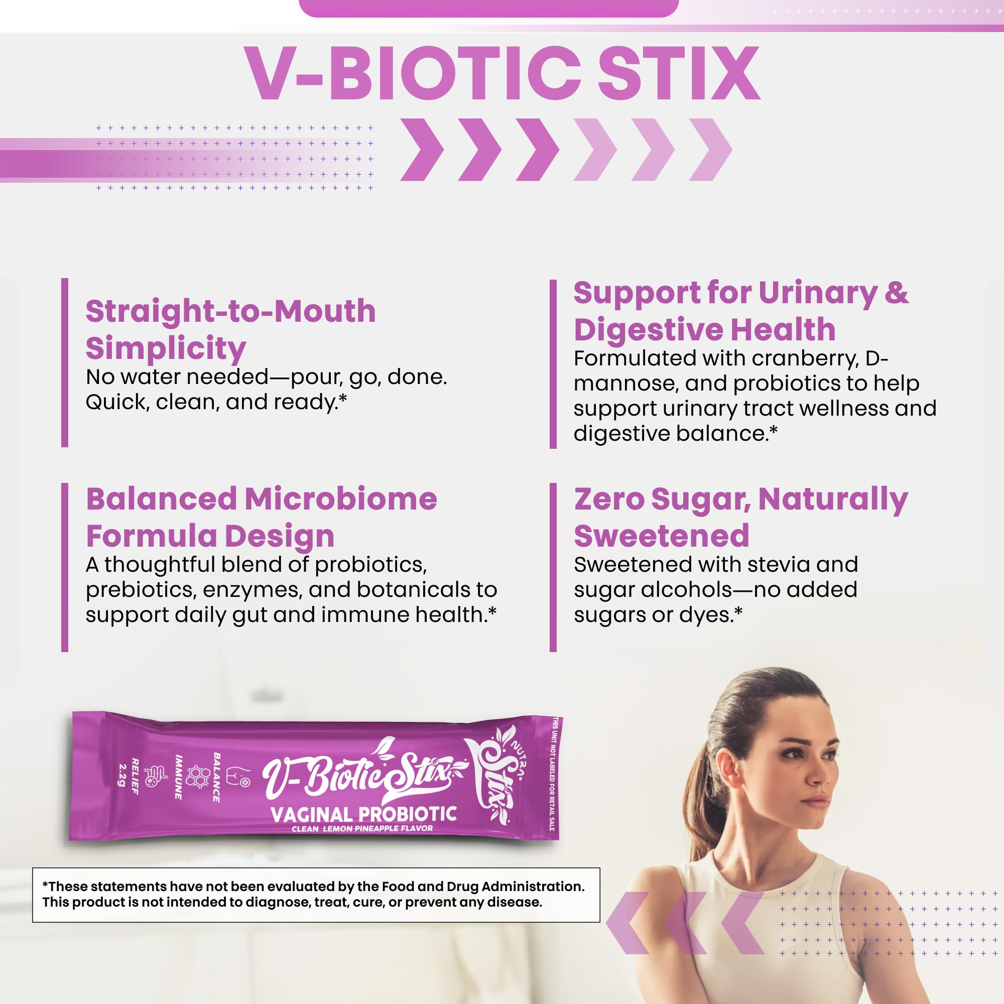 Clean Nutraceuticals Vaginal Probiotics for Women with Cranberry Extract, D-Mannose, Prebiotics, pH Balance for Women, Vaginal Health – Womens Probiotic Alternative to Gummies - 20 Stix Clean Nutraceuticals buy supplements canada