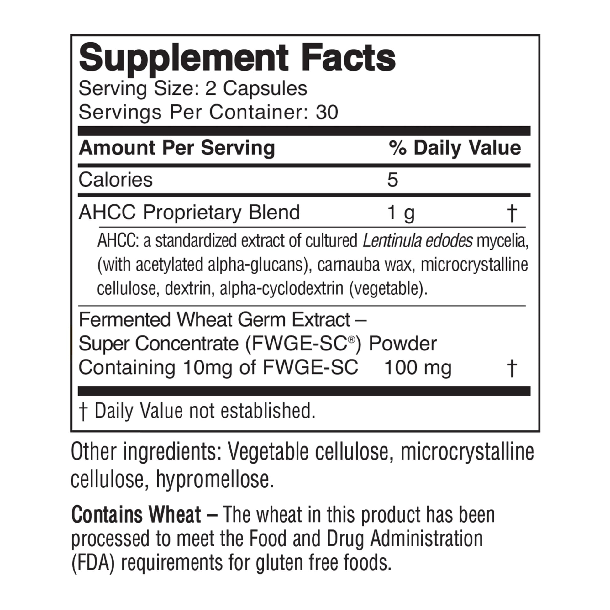 American BioSciences ImmPower Plus, AHCC & Fermented Wheat Germ Extract Herbal Supplement, 550mg per Capsule for Immune Support, Maintains Natural Killer Cell Activity, Pack of 1, 60 Veggie Capsules American BioSciences buy supplements canada