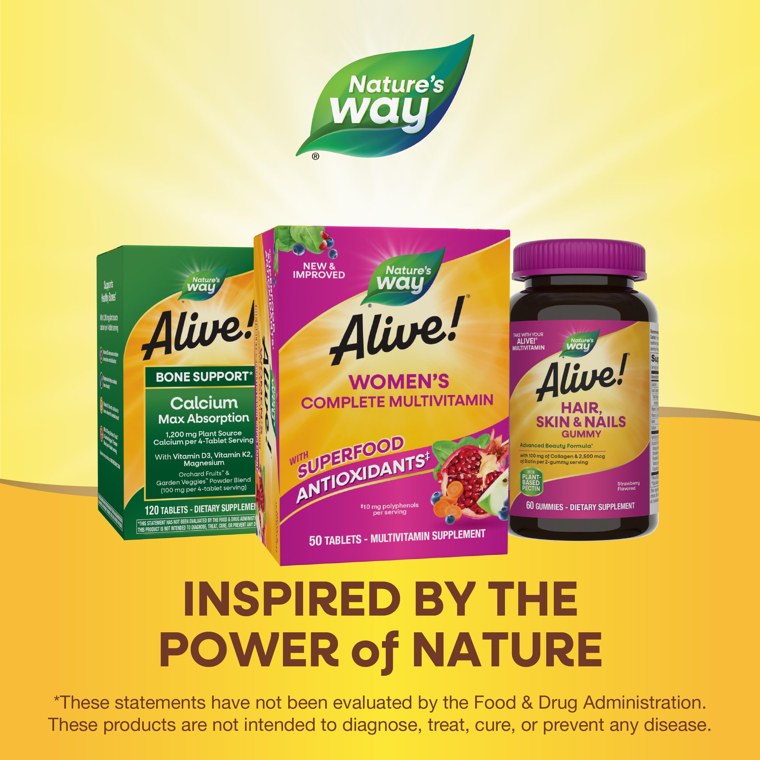 Nature's Way Alive! Daily Complete Multivitamin for Women, Supports Energy Metabolism, Hair, Skin & Nails*, B-Vitamins Nature's Way buy supplements canada