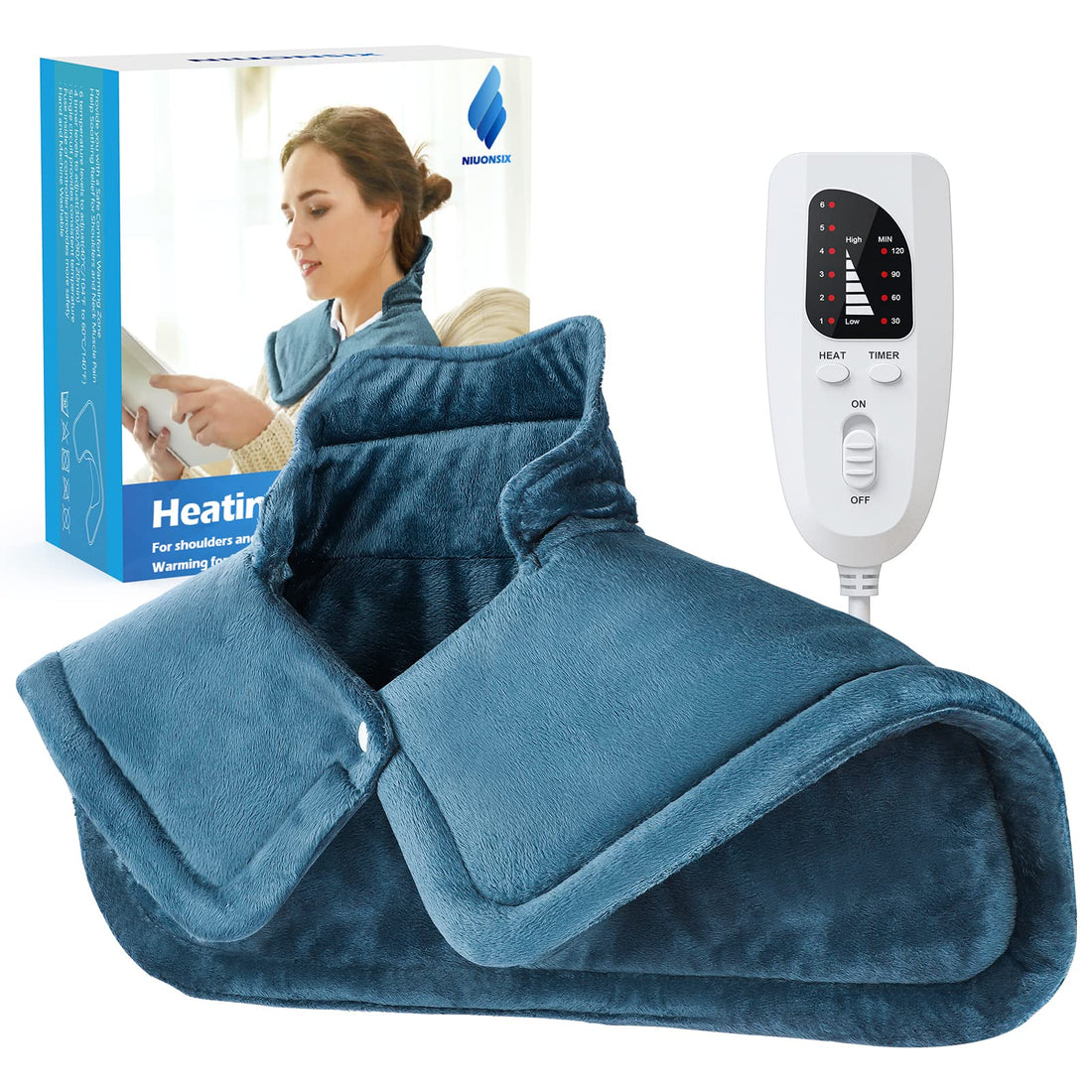 NIUONSIX Heating Pad for Neck and Shoulders 2lb Weighted Neck Heating Pad for Pain NIUONSIX buy supplements canada