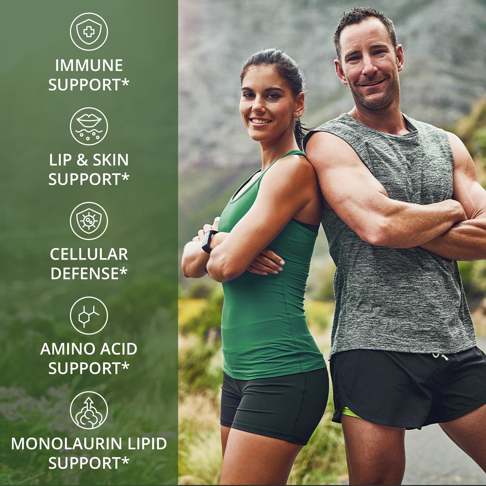 Peak Performance L Lysine 1000mg + Monolaurin 500mg High Potency Supplement for Lips, Skin, & Immune Support - L-Lysine 2-in-1 Bioavailable Supplements Peak Performance buy supplements canada