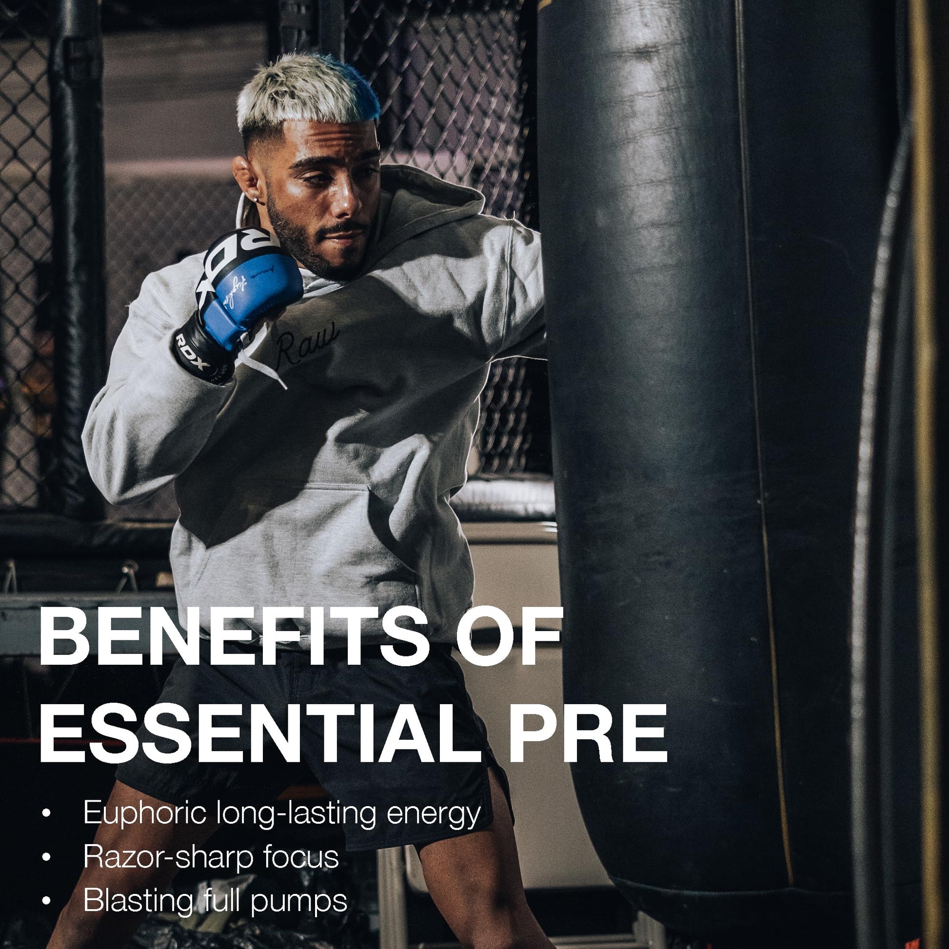 RAW Essential Pre-Workout Powder (Champion Mentality) - Chris Bumstead Sports Nutrition Supplement for Men & Women - Preworkout Energy Powder with Caffein RAW buy supplements canada