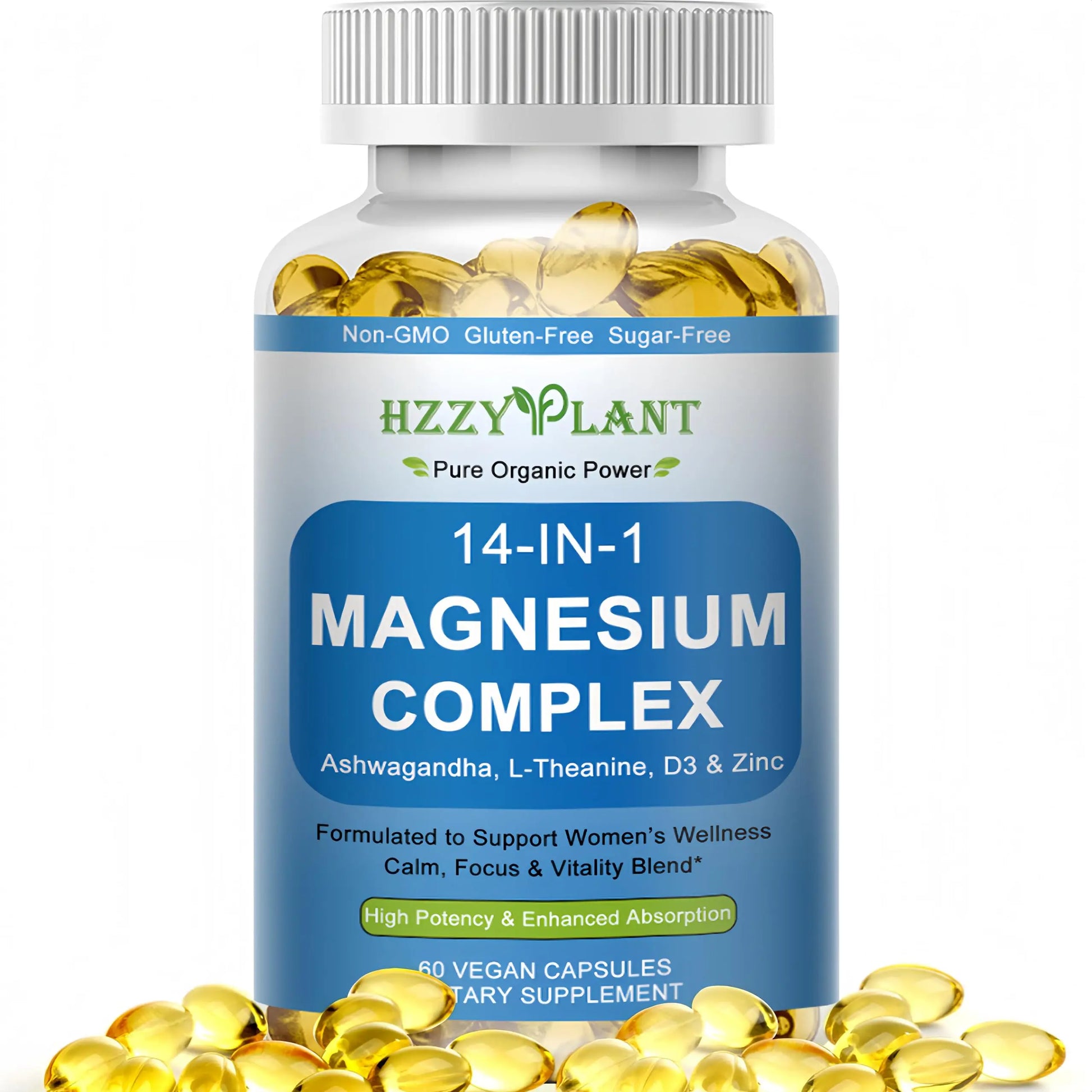 Magnesium Complex Softgels, High Absorption Magnesium Supplement with Glycinate, Citrate, Malate, Taurate, 14-in-1 Magnesium Complex for Women & Men for Muscle, Heart, Sleep Support, 2 Month Supply HZZYPLANT buy supplements canada