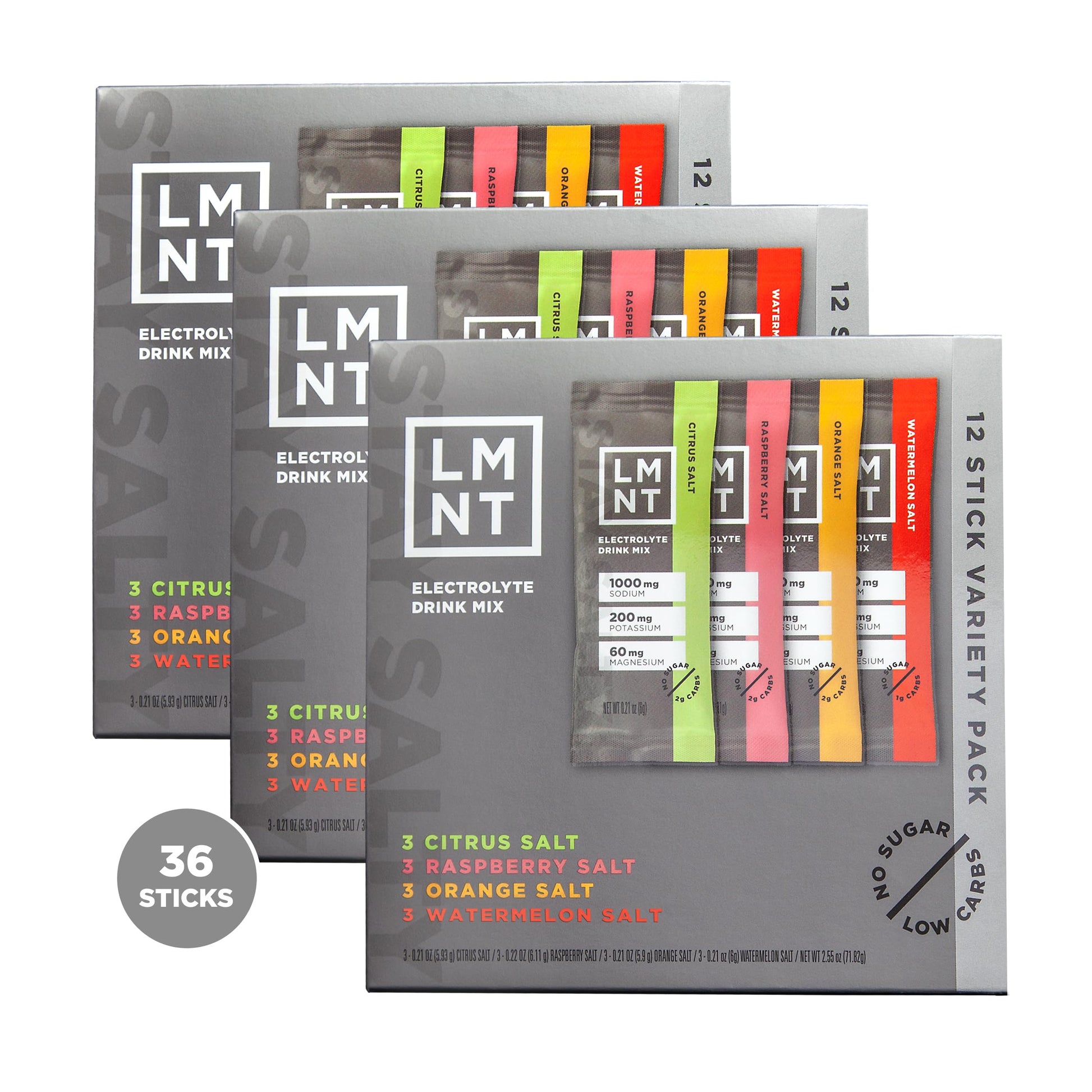 LMNT Zero-Sugar Electrolytes - Variety Pack Bundle - Hydration Powder Packets Drink LMNT buy supplements canada