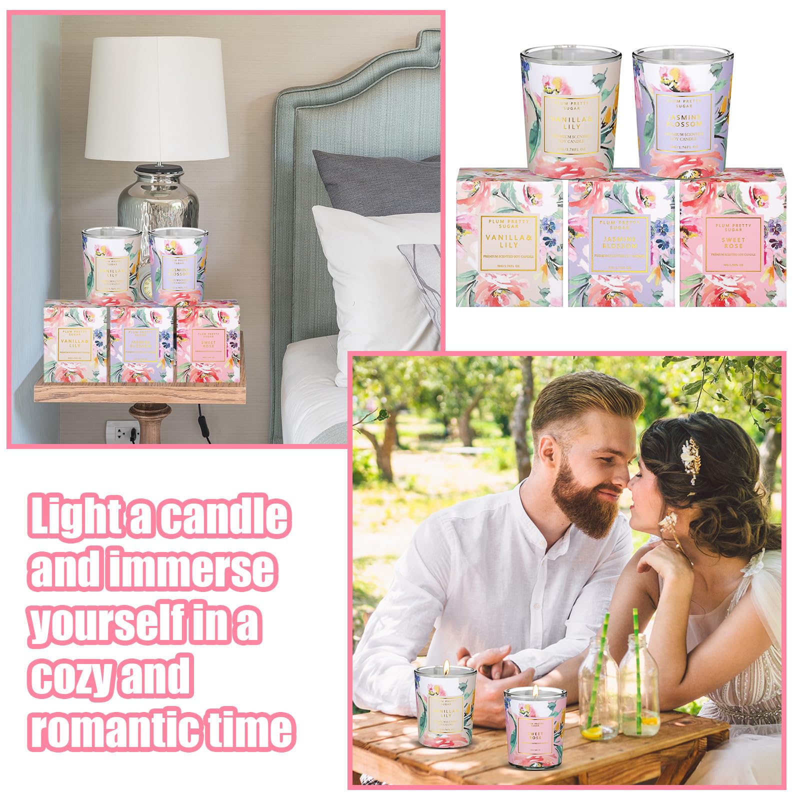 MTLEE 24 Pcs Candles for Home Scented Candle Gifts for Women Bulk 8 Long Lasting Aromatherapy Jar MTLEE buy supplements canada