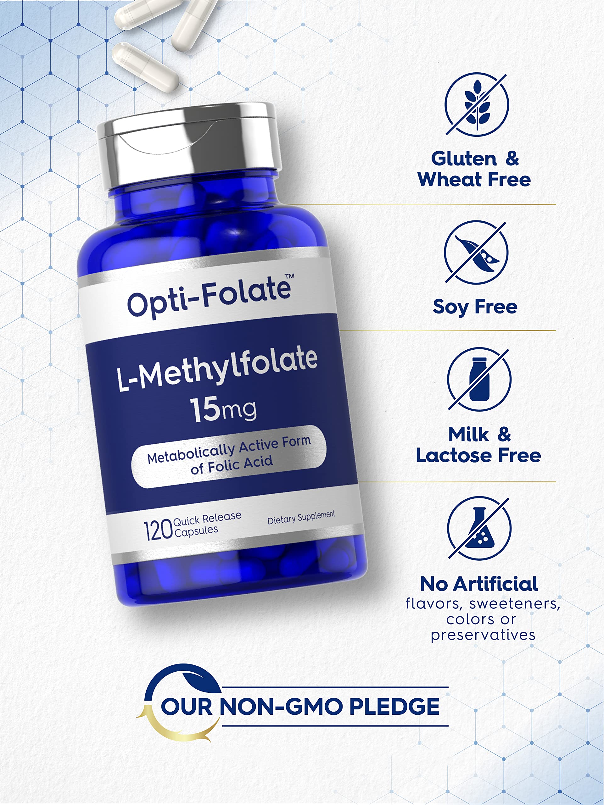 Carlyle L Methylfolate 15mg | 120 Capsules | Value Size | Max Potency | Optimized Carlyle buy supplements canada