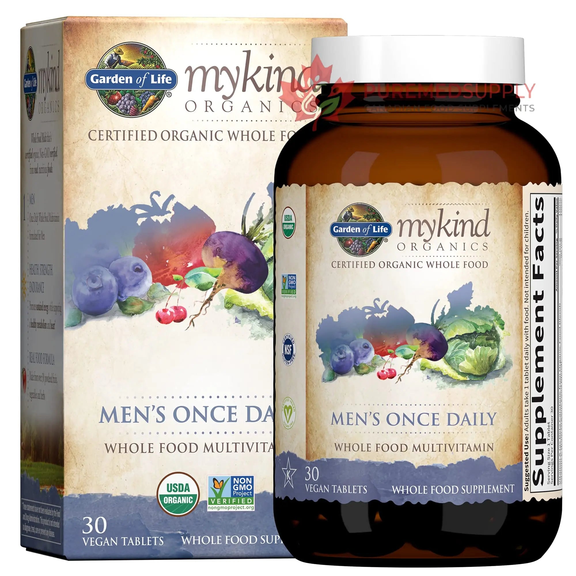 Garden of Life Organics Multivitamin for Men & Dr. Formulated Women's Probiotics Once Daily, 16 Strains, 50 Billion, 30 Capsules Garden of Life buy supplements canada