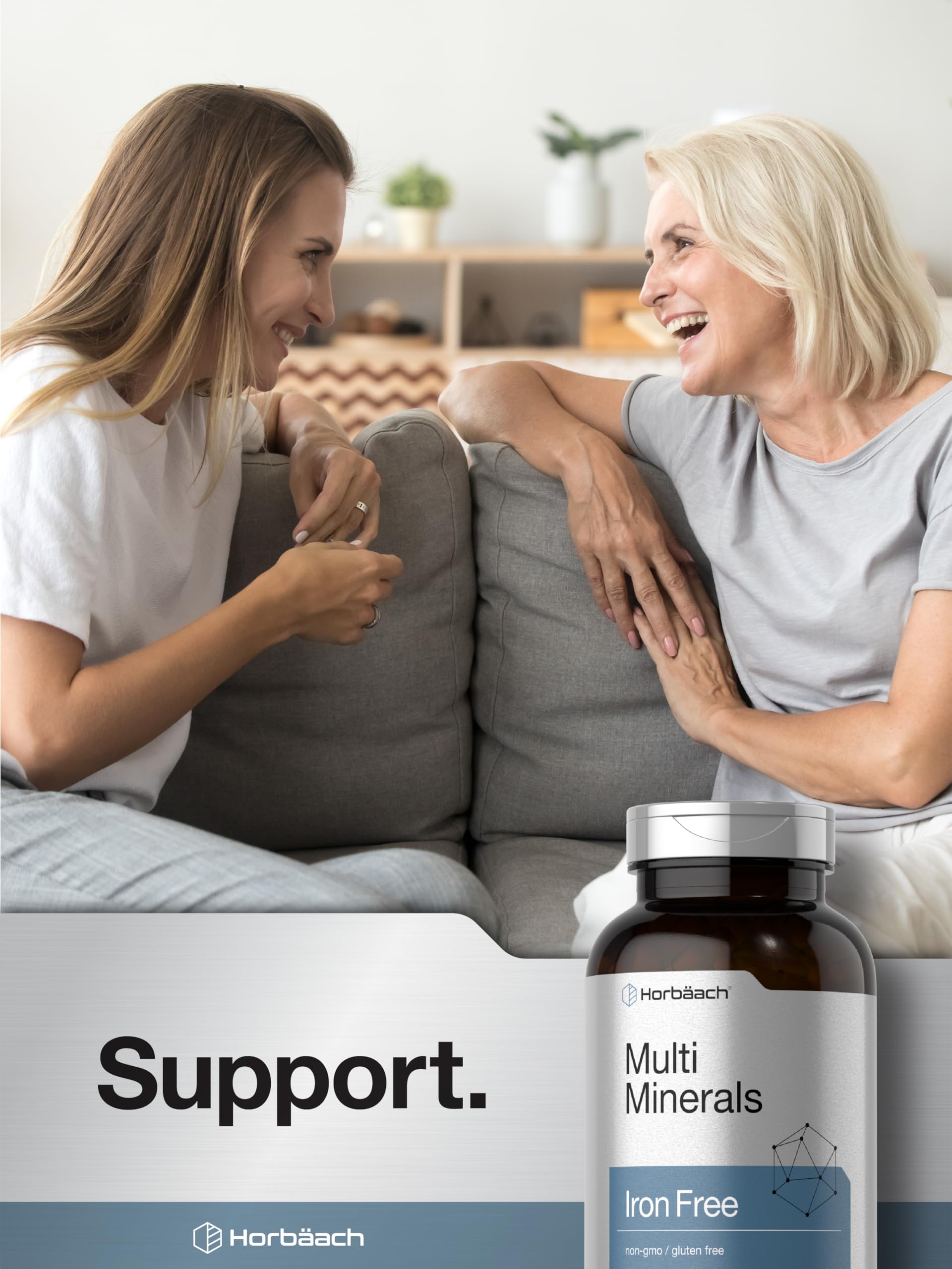 Horbäach Multi Minerals Supplement | 250 Capsules | Iron Free | Daily Mineral Complex for Men and Women | Non-GMO & Gluten Free Horbäach buy supplements canada