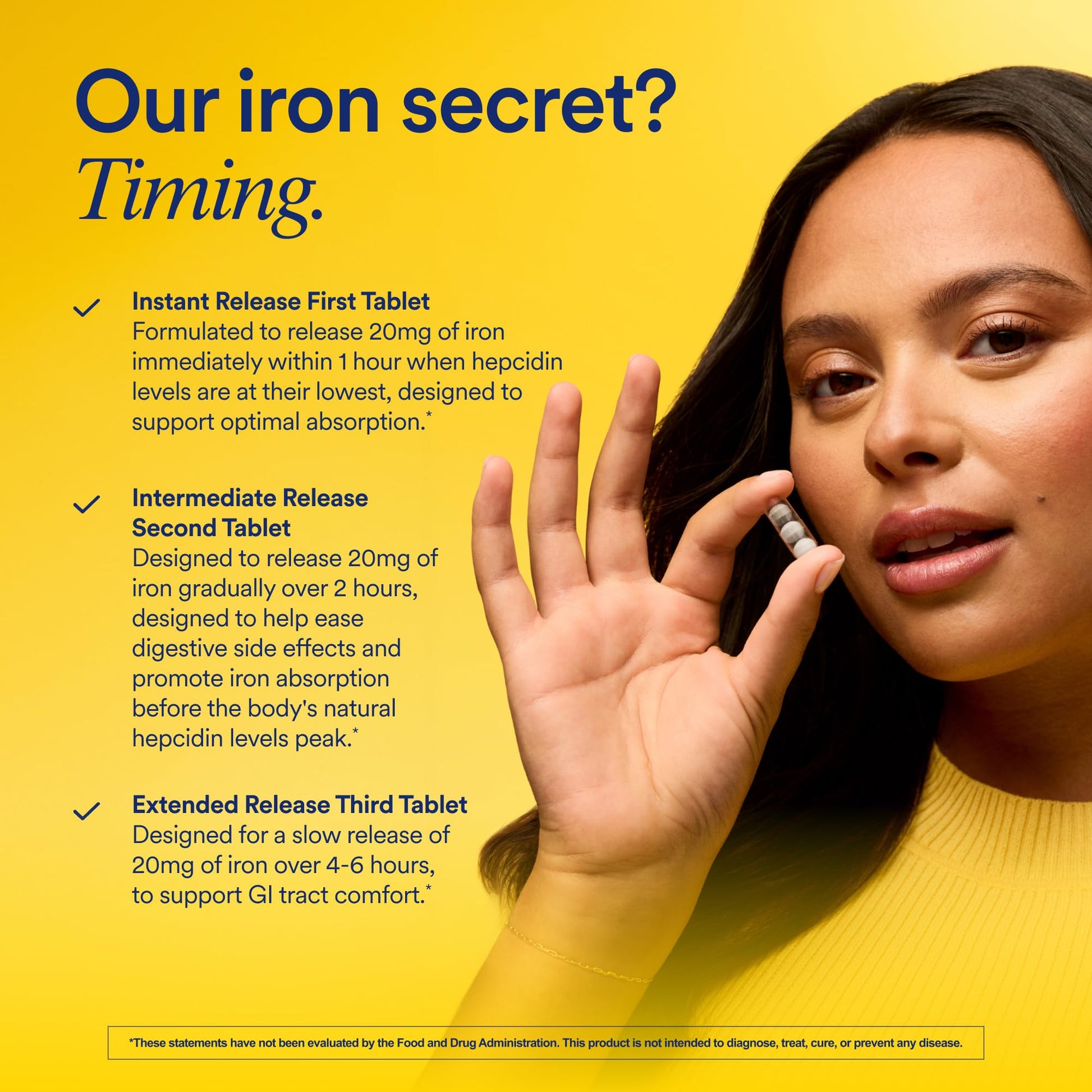 Ritual Iron Supplement to Support Low Iron Levels 60 mg | 48-hour Dosing Routine with BioSeries™ Technology plus Vitamin A and C. Designed for Optimal Absorption and Minimal GI Discomfort* 15 Servings Ritual buy supplements canada