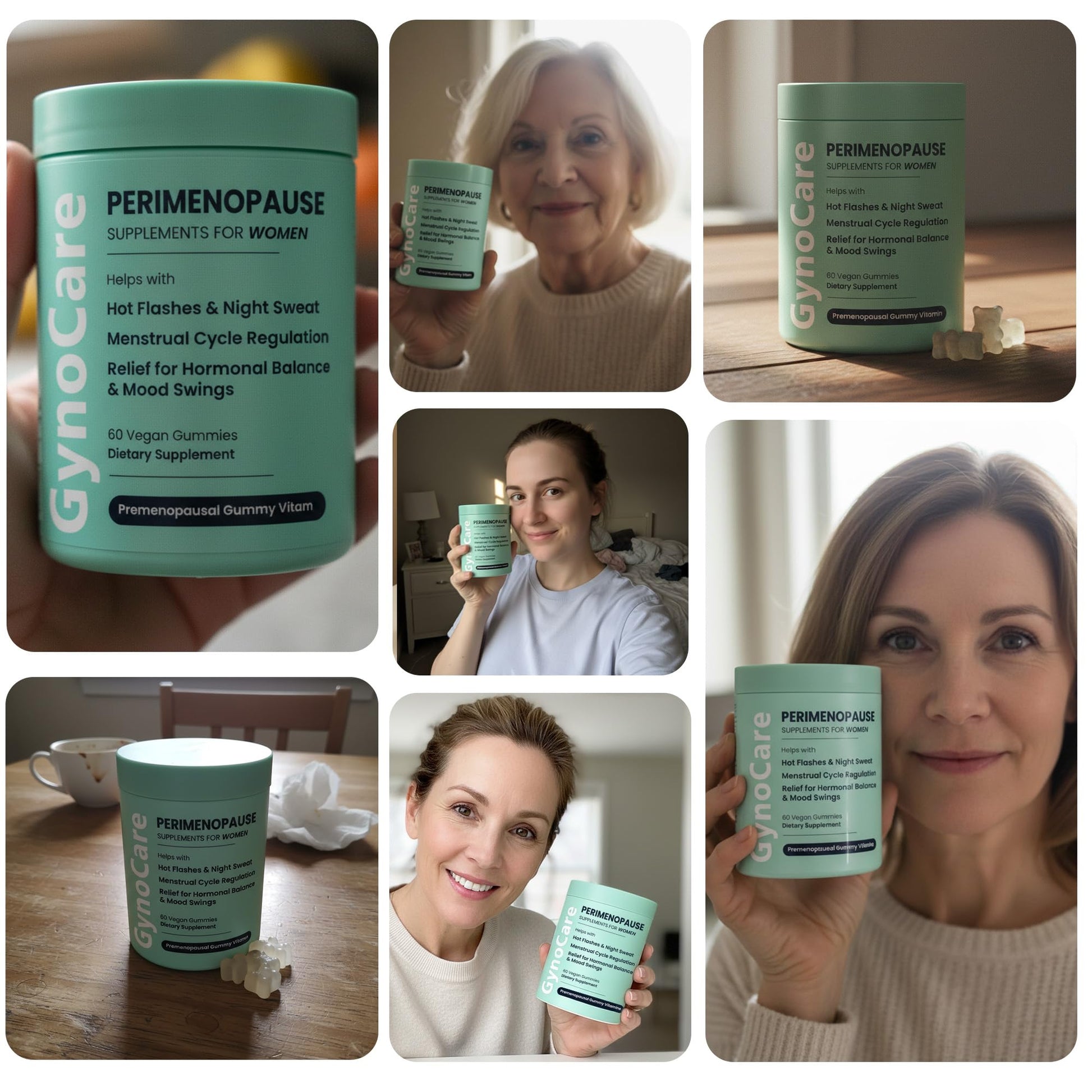 Perimenopause Supplements Women | Premenopausal Gummy Vitamins | Relief for Hormonal Balance & Mood Swings | Supports Menstrual Cycle Regulation | 60 Vegan Gummies Terramed Just Think Comfort buy supplements canada