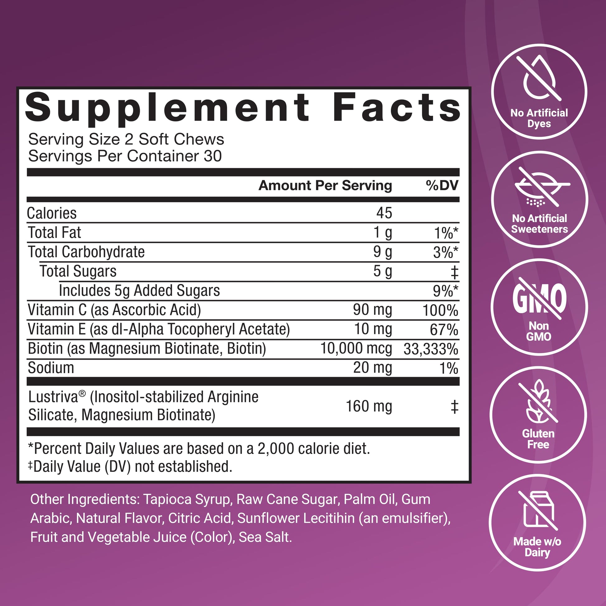 Force Factor Hair Growth Accelerator Soft Chews, Hair Growth Vitamins for Women and Men with Clinically Studied Lustriva and Biotin, Promotes Thicker Force Factor buy supplements canada