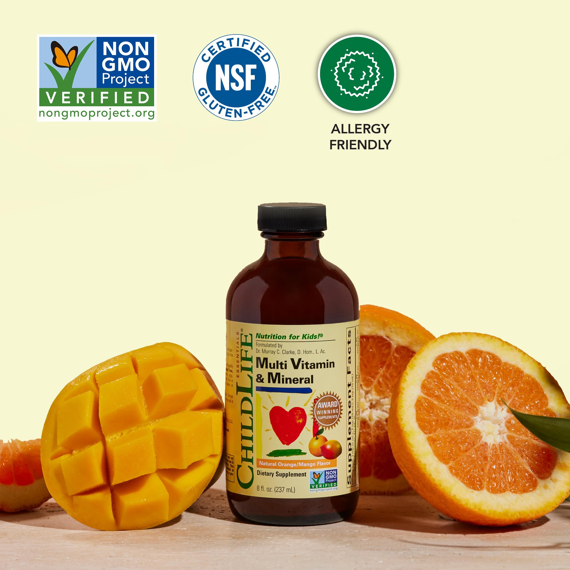 CHILDLIFE ESSENTIALS Kids Multivitamin & Mineral - Kids Vitamins, Liquid Multivitamin for Kids, Toddler Multivitamins, Liquid Vitamins, Baby Multivitamin - Natural Orange & Mango, 8 Fl Oz (Pack of 2) CHILDLIFE ESSENTIALS buy supplements canada