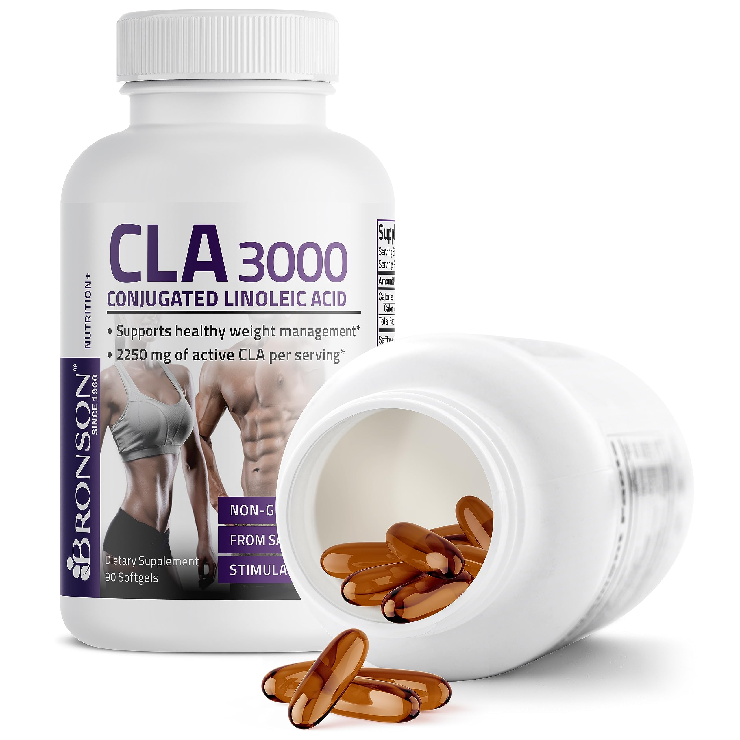 Bronson CLA 3000 Extra High Potency Supports Healthy Weight Managem Bronson buy supplements canada