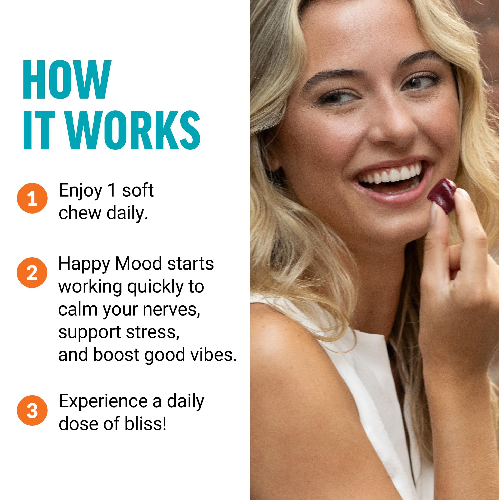 FORCE FACTOR Happy Mood, Mood Support and Mood Balance Supplement to Support Happiness, Positivity, and Stress, Made with Magnesium, Saffron, Zembrin, Non-GMO, Tropical Fruit Flavor, 30 Soft Chews Force Factor buy supplements canada